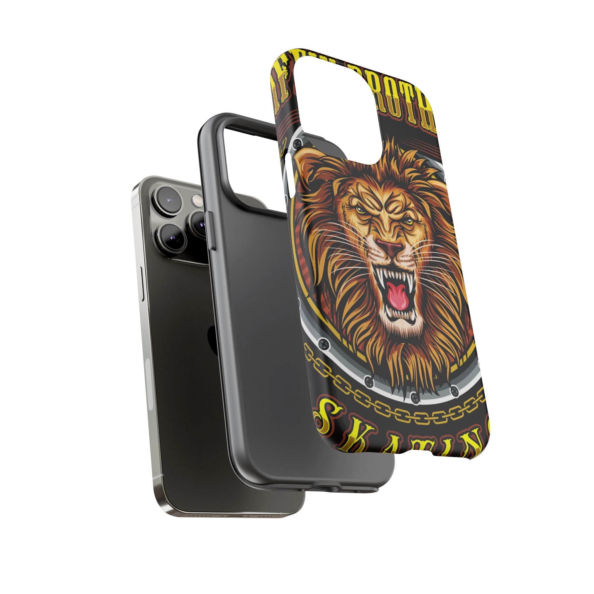 Lion King Tough Cases Phone Case — Fierce Roaring Lion Design, Protective Shockproof Cover