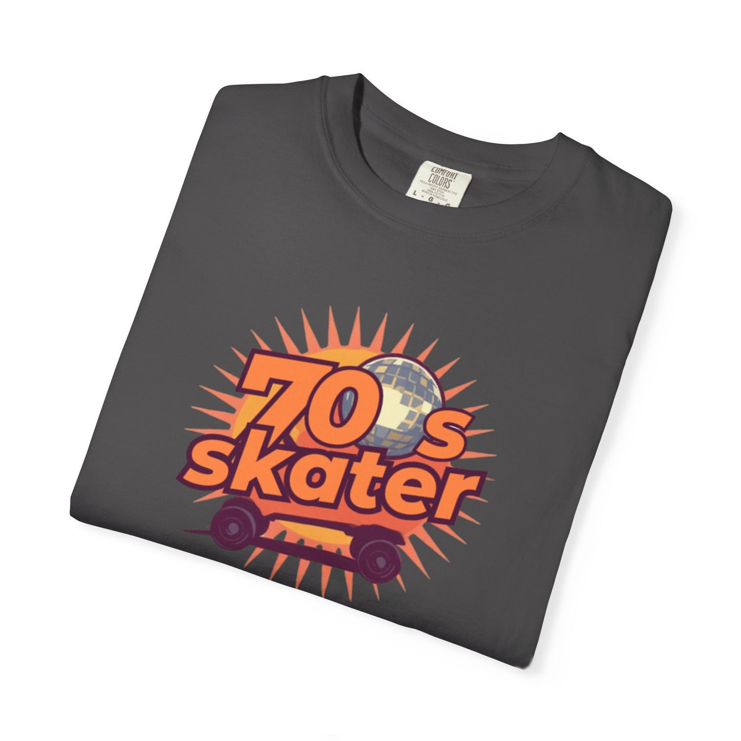 70s Skater T-Shirt — Retro Roller Skate Graphic Tee