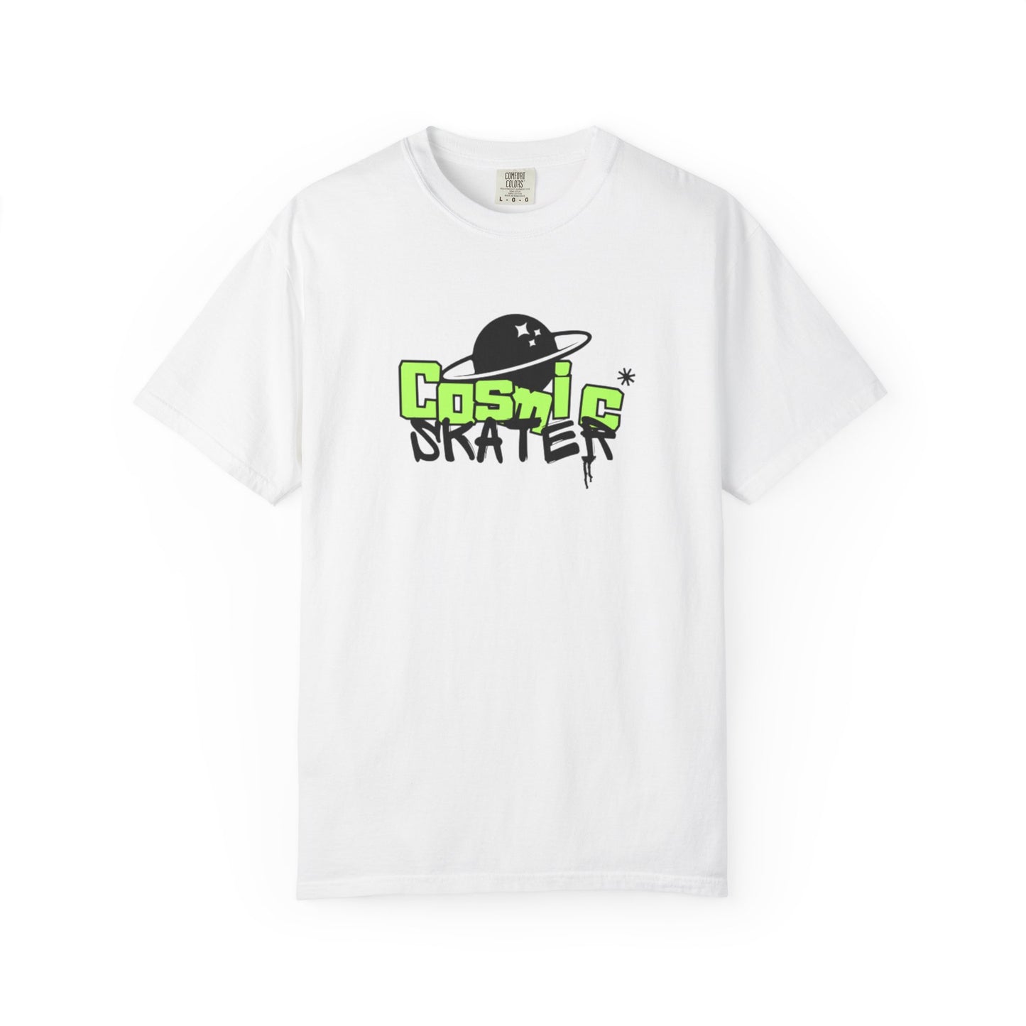 Cosmic Skater Graphic T-Shirt — Planet Skateboard Tee