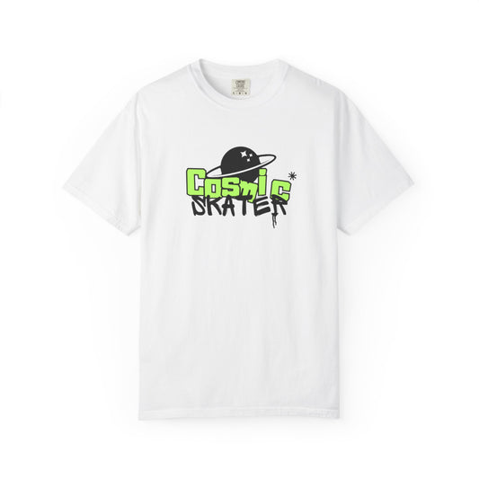 Cosmic Skater Graphic T-Shirt — Planet Skateboard Tee