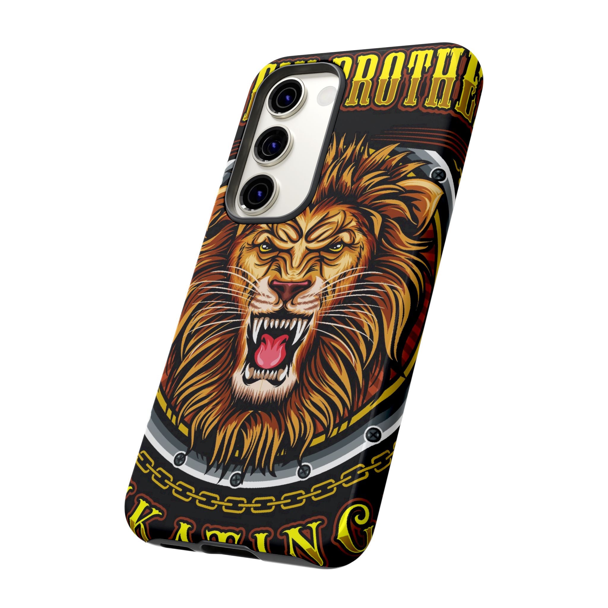 Lion King Tough Cases Phone Case — Fierce Roaring Lion Design, Protective Shockproof Cover