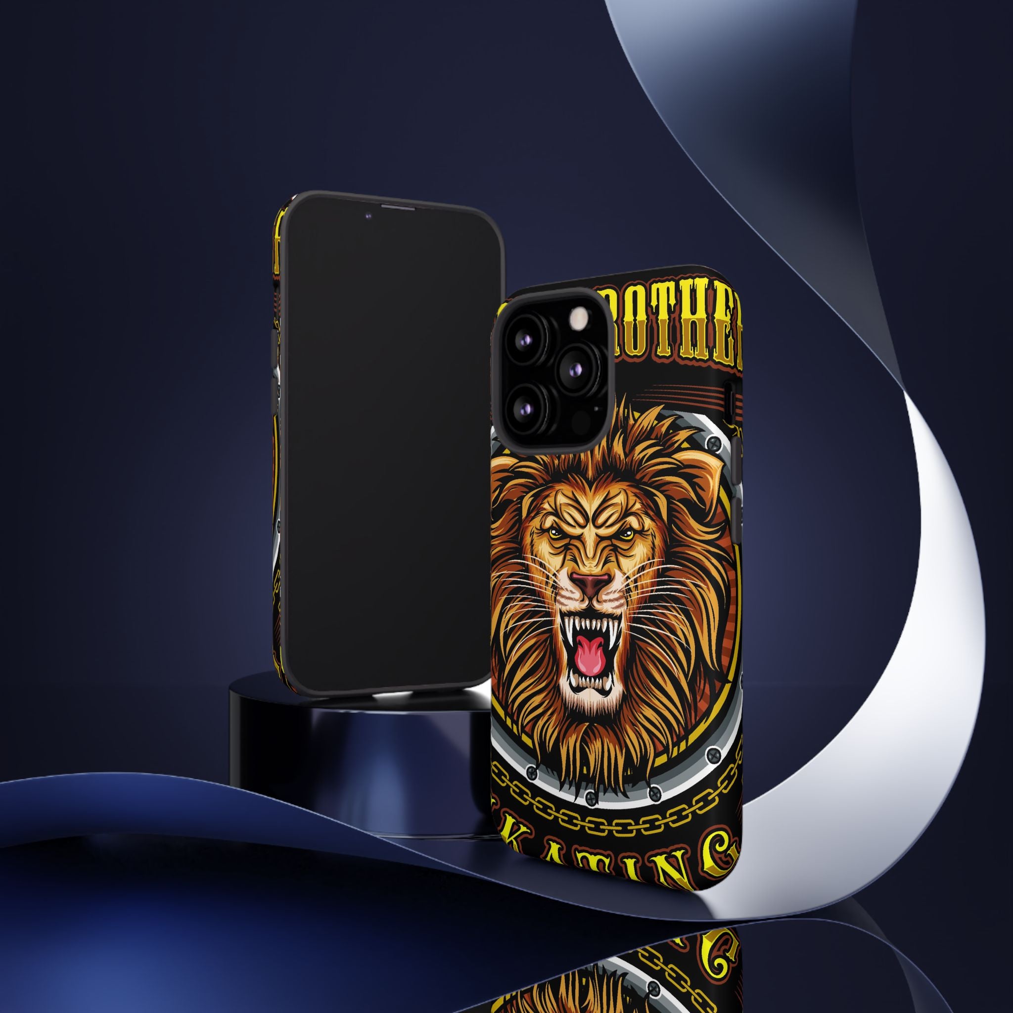 Lion King Tough Cases Phone Case — Fierce Roaring Lion Design, Protective Shockproof Cover