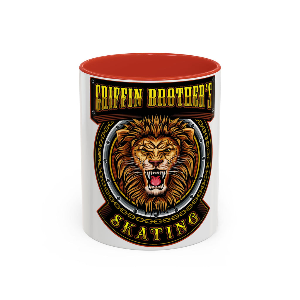 Griffin Brother's Skating Lion Accent Coffee Mug — 11/15oz