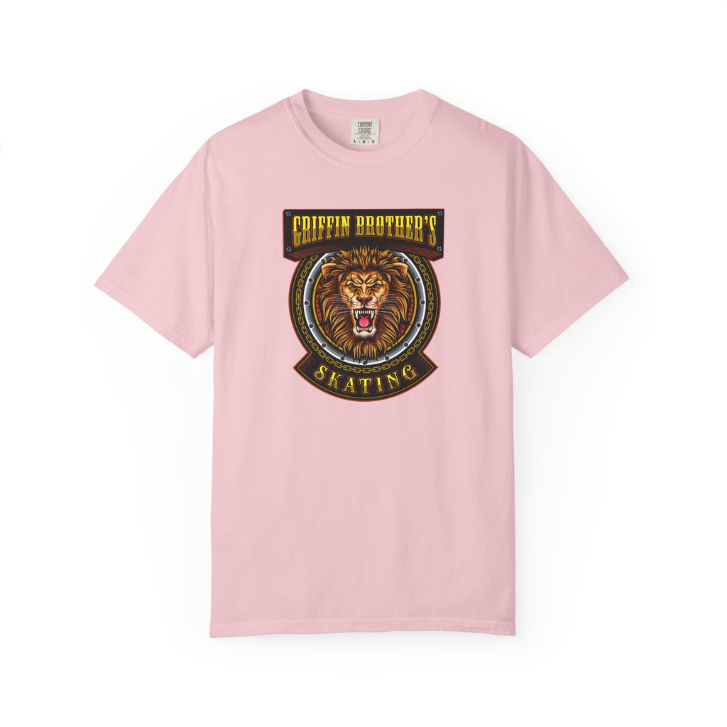 Griffin Brothers Skating Lion T-Shirt — Vintage Skate Crew Tee