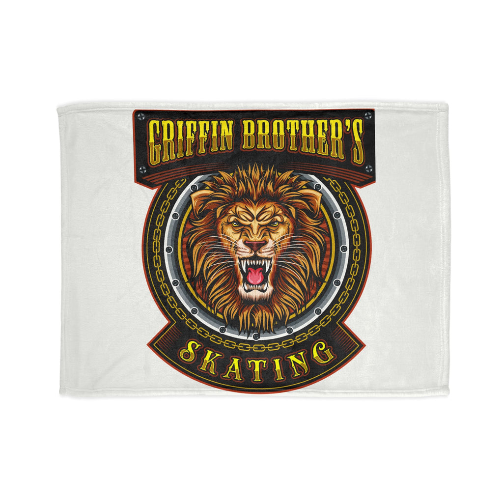 Griffin Brother's Skating Lion Blanket — Soft Polyester Throw for Skaters & Sports Fans