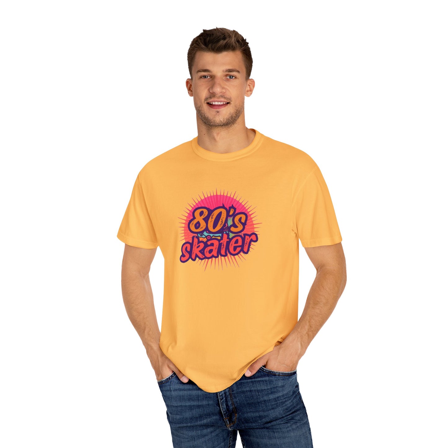 80's Skater T-Shirt — Retro Neon Skateboard Tee