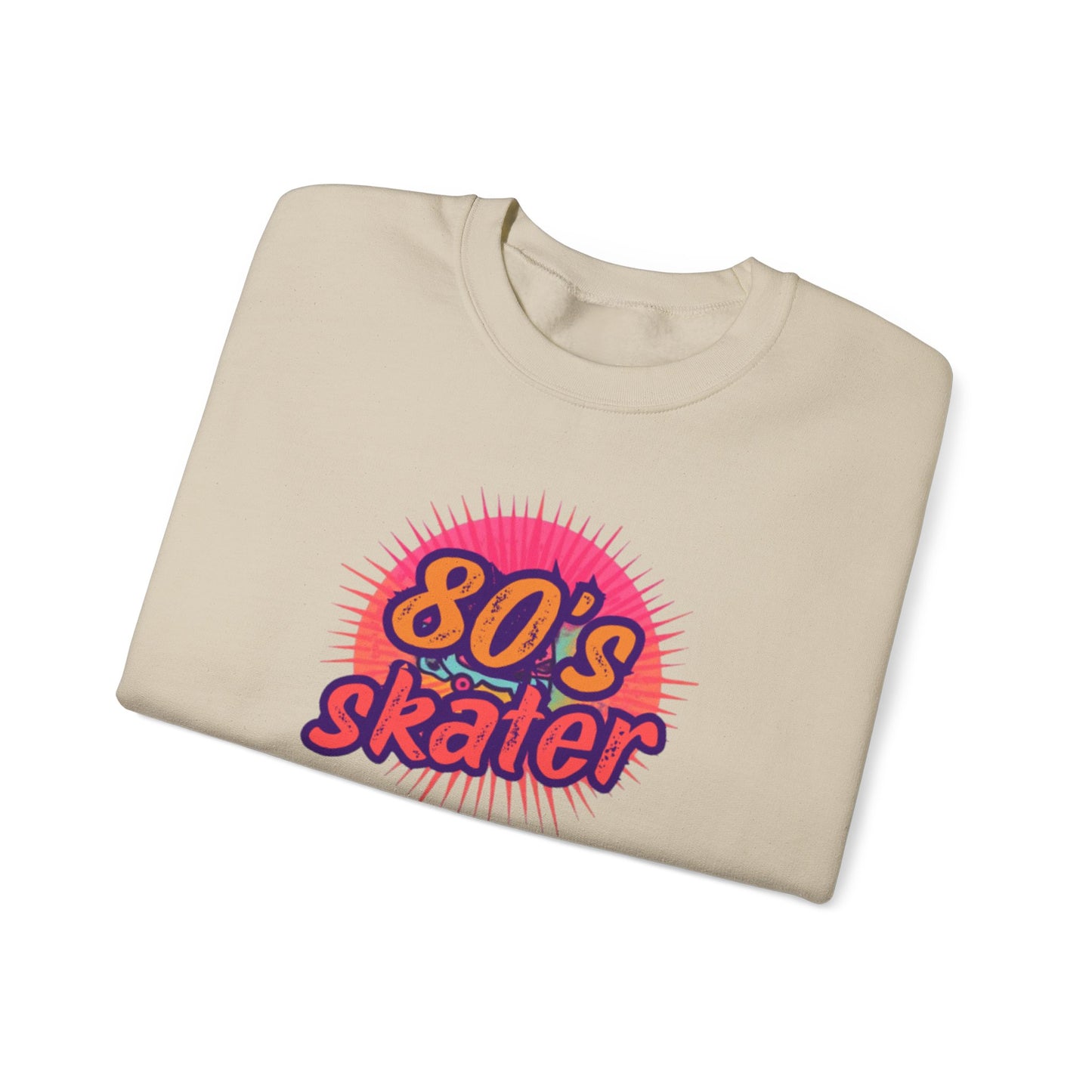 80's Skater Sweatshirt - Retro Skateboarding Crewneck