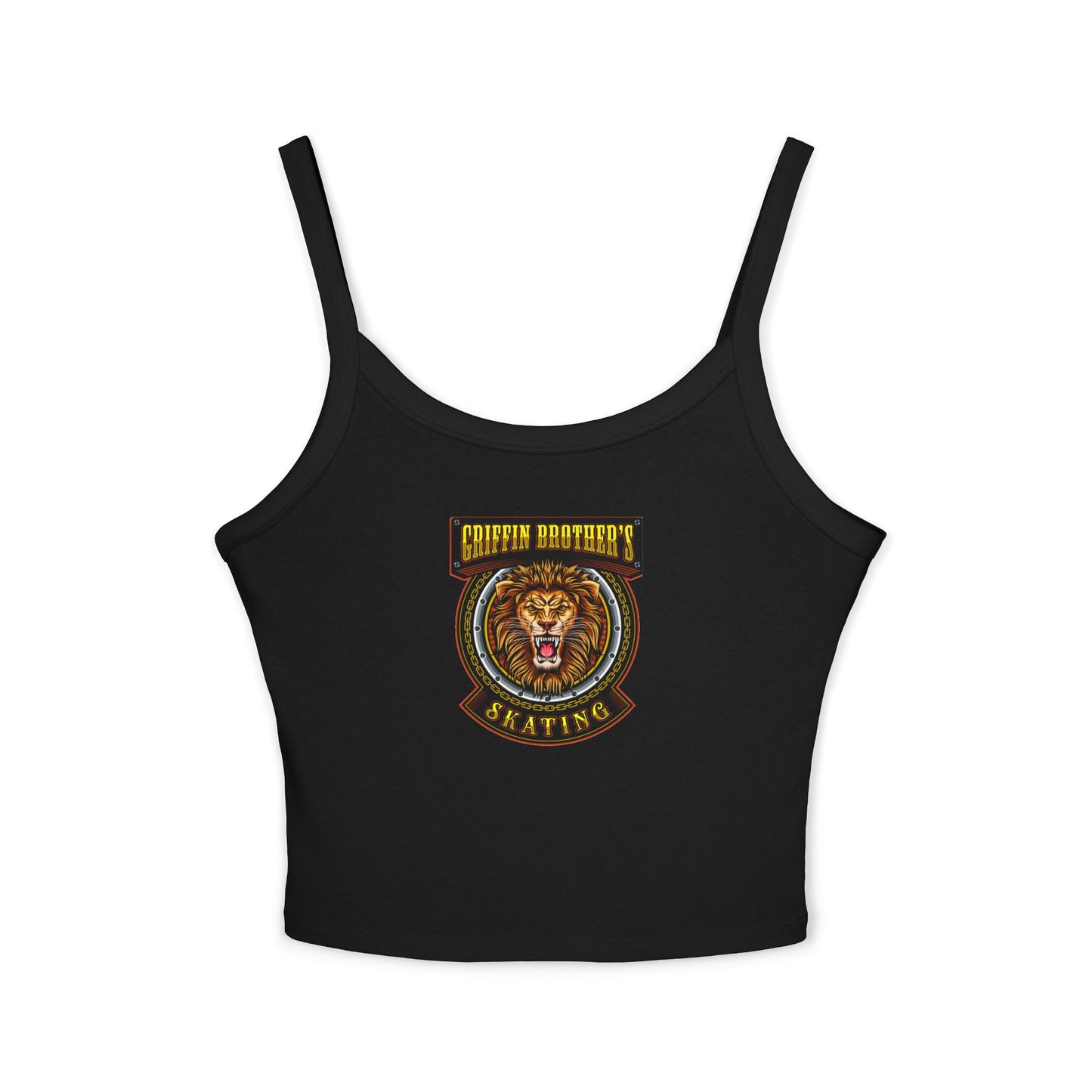 Lion Crest Skating Tank Top — Griffith Brothers Vintage Athletic Crop