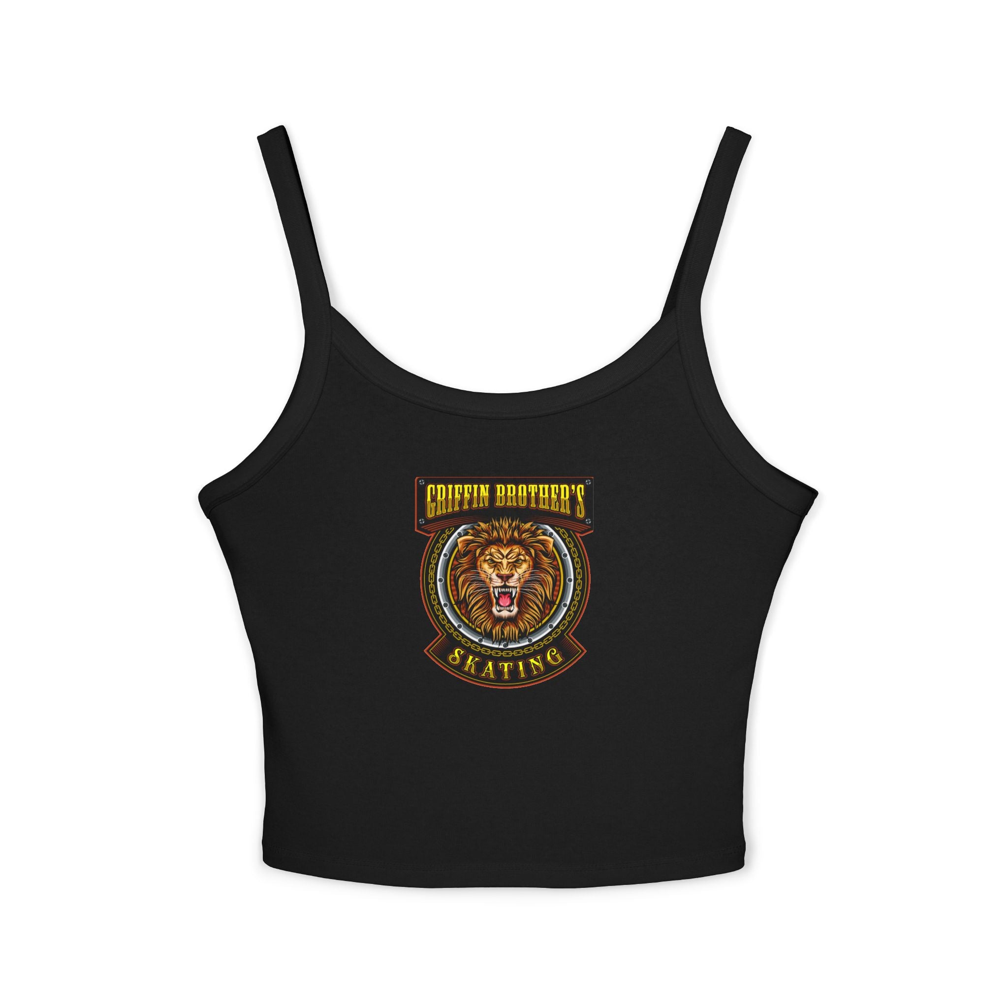 Lion Crest Skating Tank Top — Griffith Brothers Vintage Athletic Crop