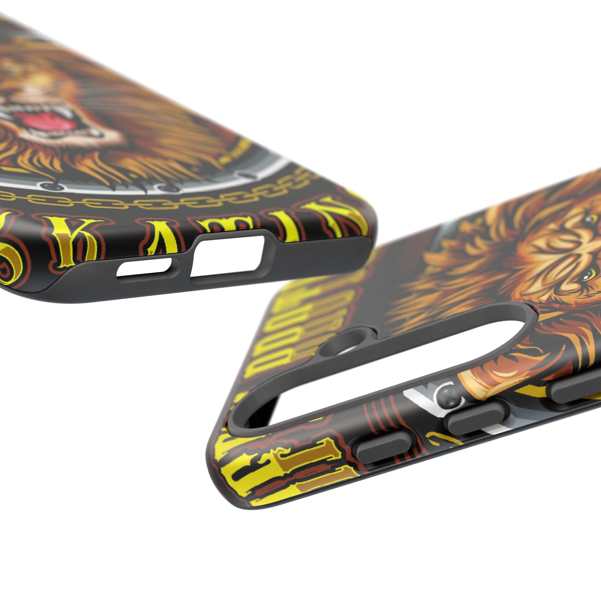 Lion King Tough Cases Phone Case — Fierce Roaring Lion Design, Protective Shockproof Cover
