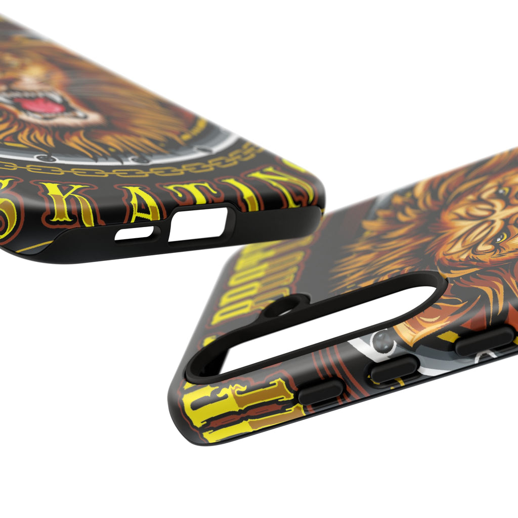 Lion King Tough Cases Phone Case — Fierce Roaring Lion Design, Protective Shockproof Cover