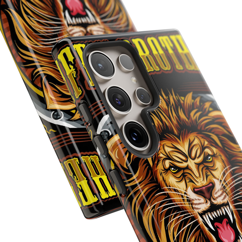 Lion King Tough Cases Phone Case — Fierce Roaring Lion Design, Protective Shockproof Cover