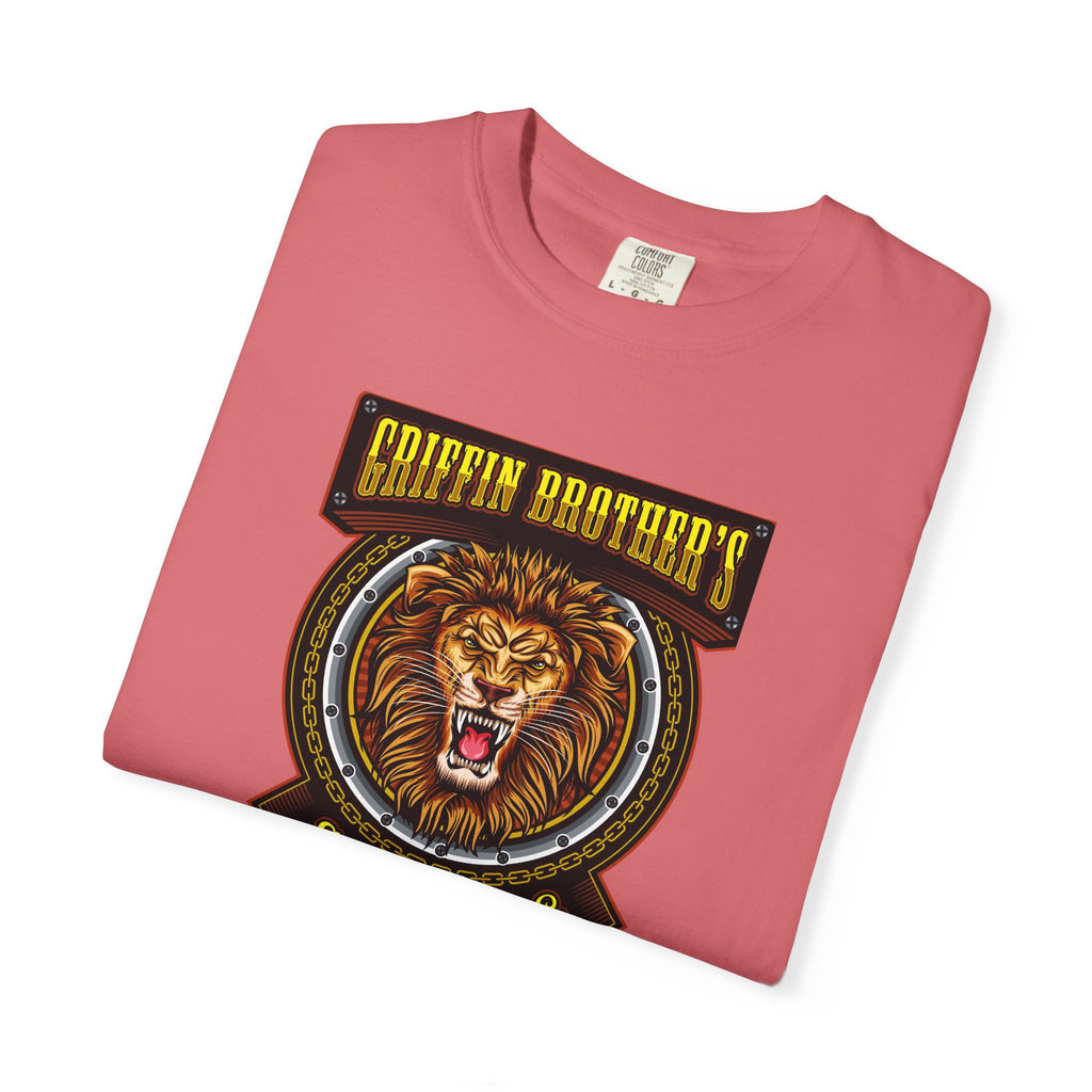 Griffin Brothers Skating Lion T-Shirt — Vintage Skate Crew Tee