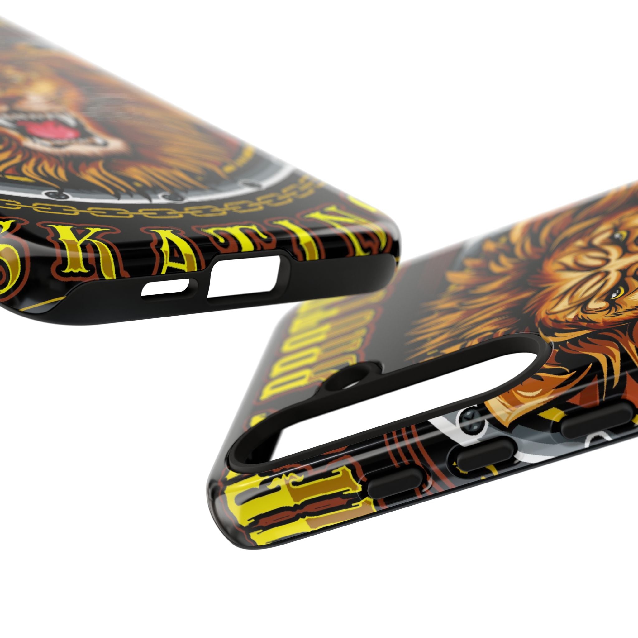 Lion King Tough Cases Phone Case — Fierce Roaring Lion Design, Protective Shockproof Cover