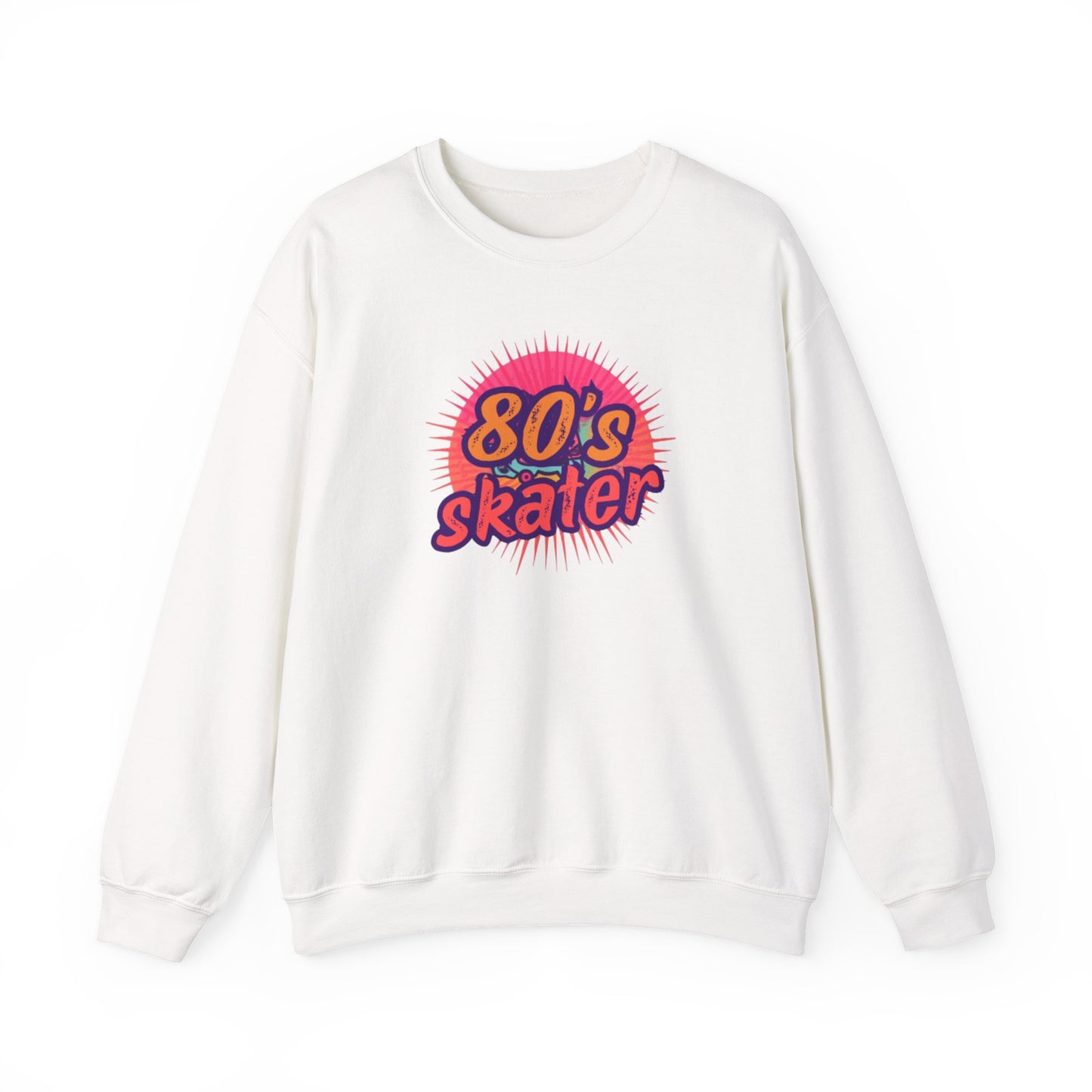 80's Skater Sweatshirt - Retro Skateboarding Crewneck