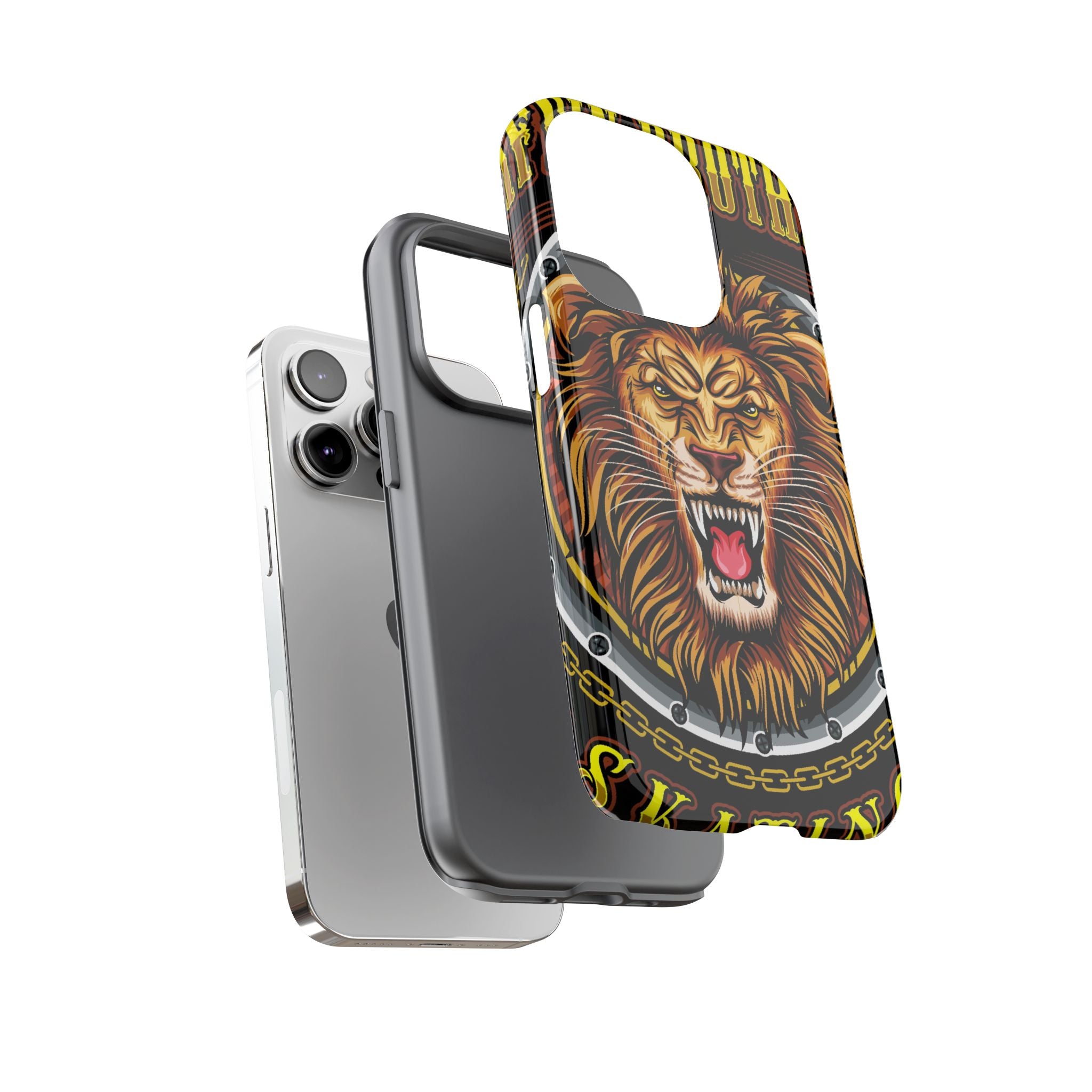 Lion King Tough Cases Phone Case — Fierce Roaring Lion Design, Protective Shockproof Cover