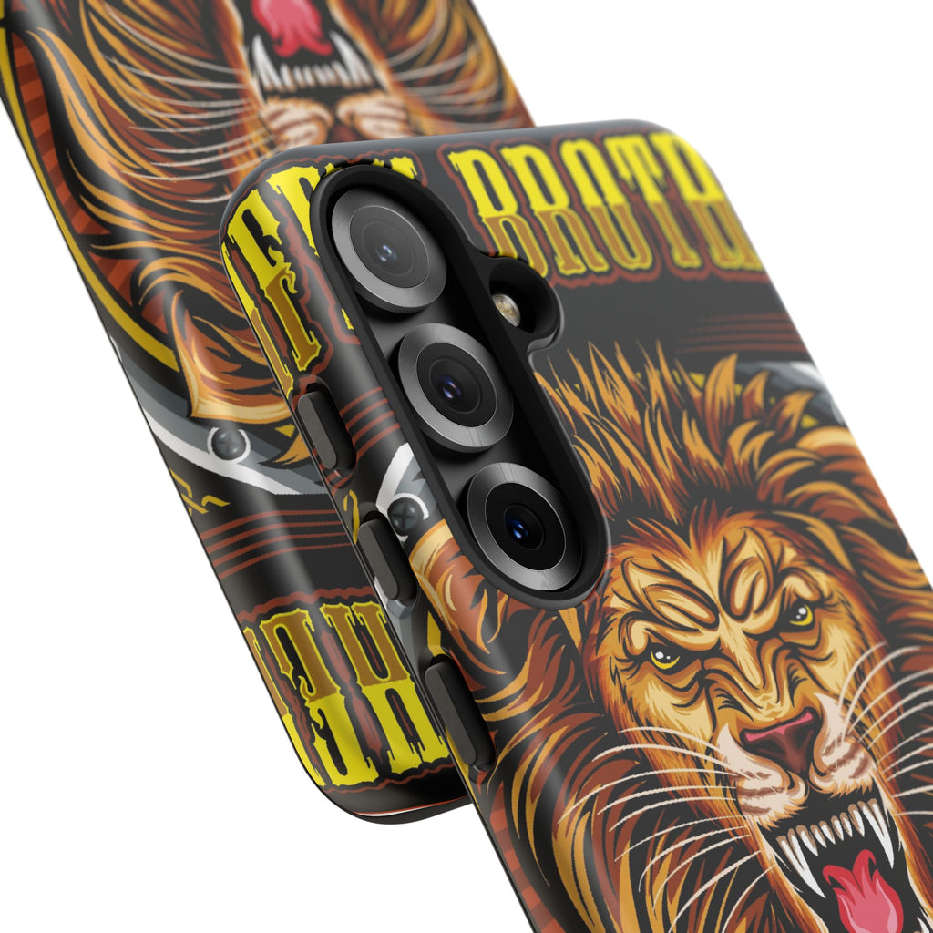 Lion King Tough Cases Phone Case — Fierce Roaring Lion Design, Protective Shockproof Cover