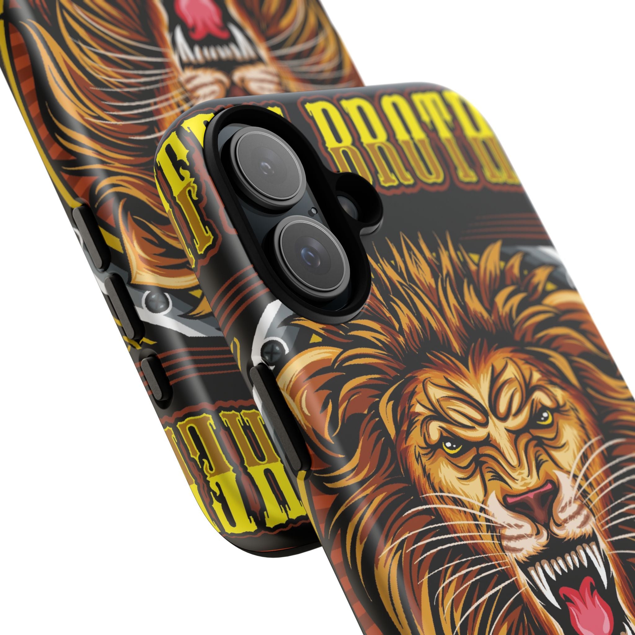 Lion King Tough Cases Phone Case — Fierce Roaring Lion Design, Protective Shockproof Cover