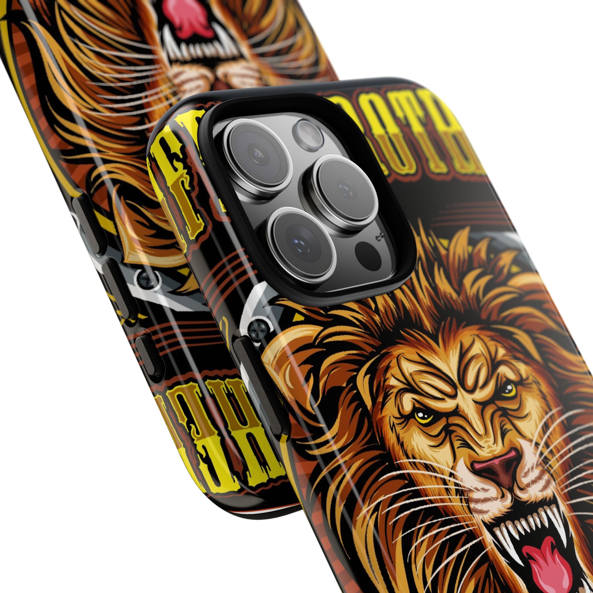 Lion King Tough Cases Phone Case — Fierce Roaring Lion Design, Protective Shockproof Cover