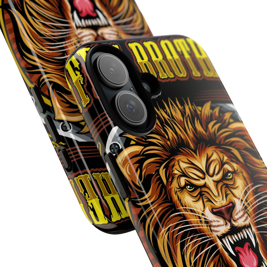 Lion King Tough Cases Phone Case — Fierce Roaring Lion Design, Protective Shockproof Cover