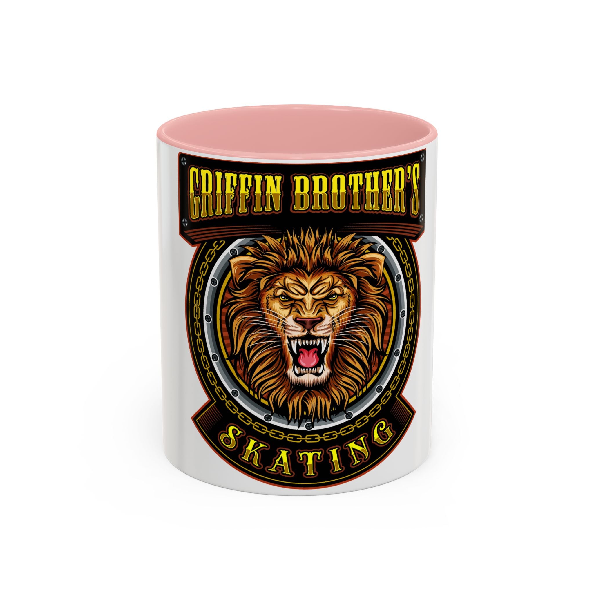 Griffin Brother's Skating Lion Accent Coffee Mug — 11/15oz