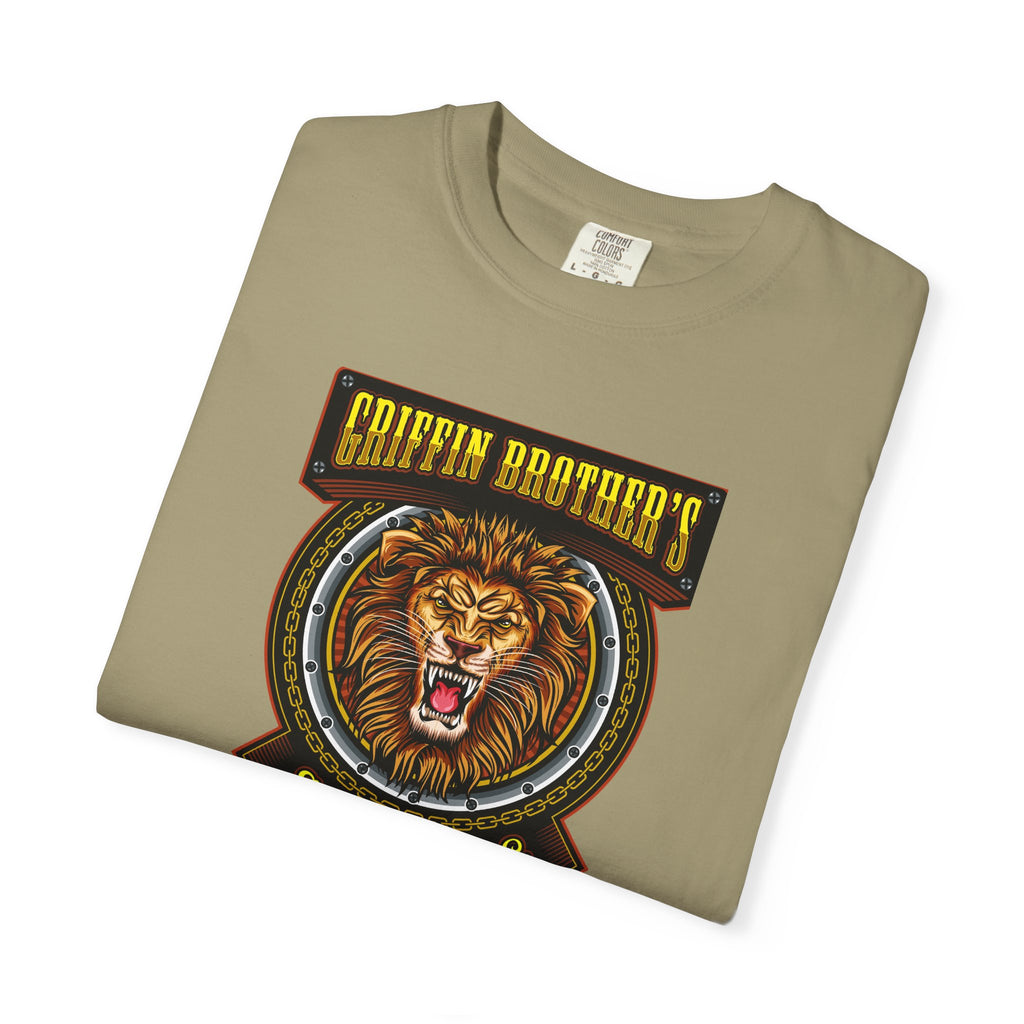 Griffin Brothers Skating Lion T-Shirt — Vintage Skate Crew Tee