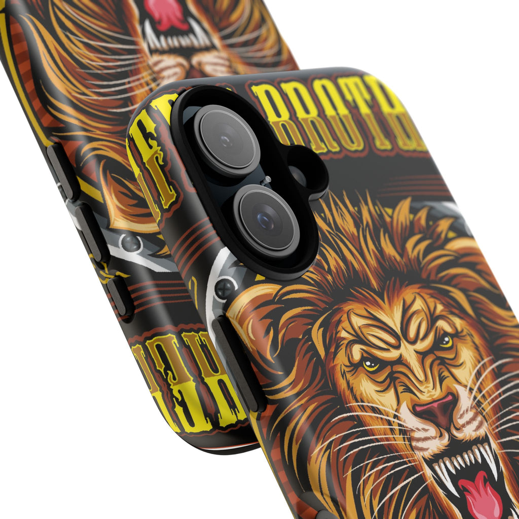 Lion King Tough Cases Phone Case — Fierce Roaring Lion Design, Protective Shockproof Cover