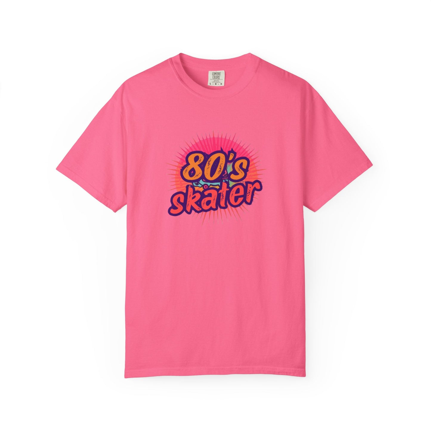 80's Skater T-Shirt — Retro Neon Skateboard Tee