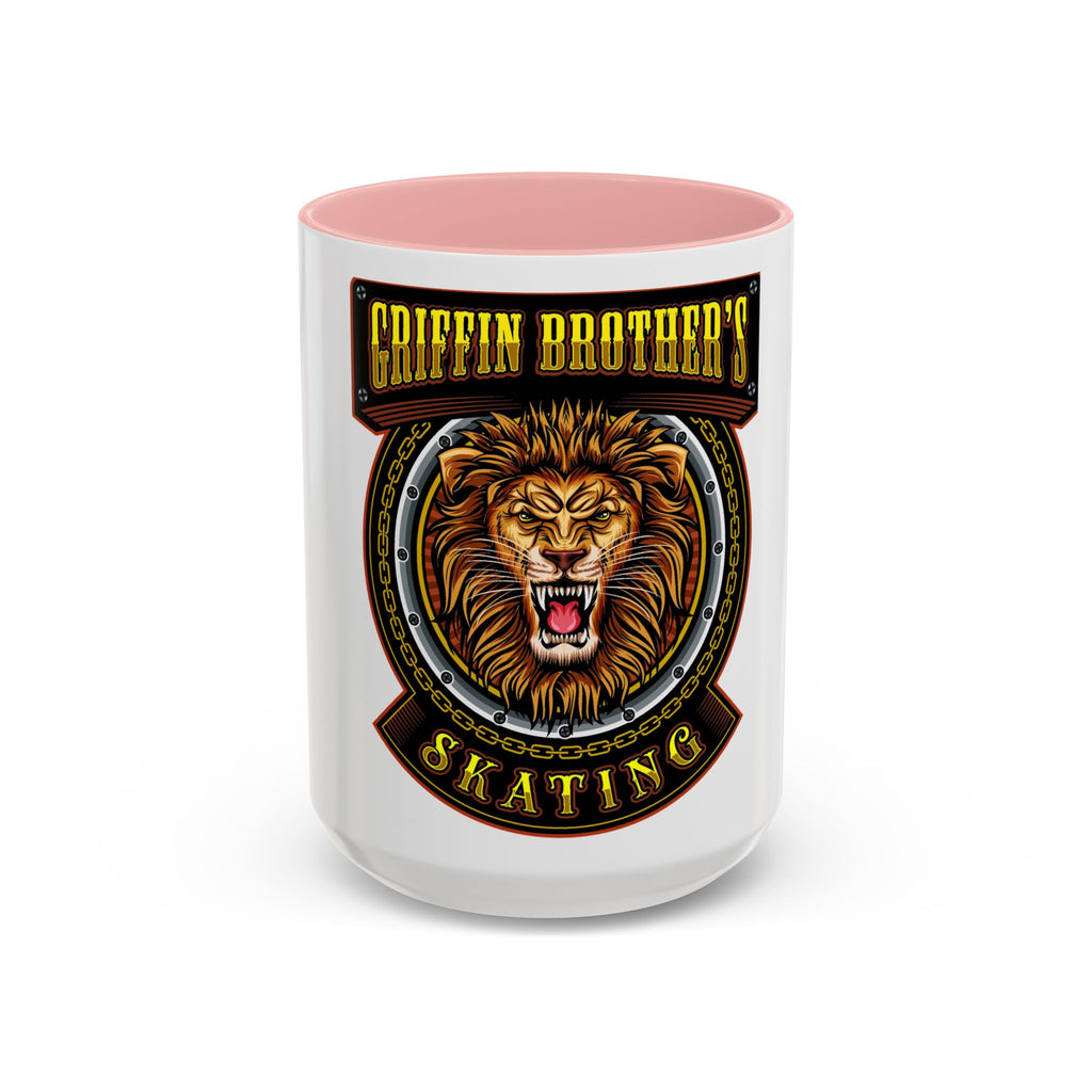 Griffin Brother's Skating Lion Accent Coffee Mug — 11/15oz