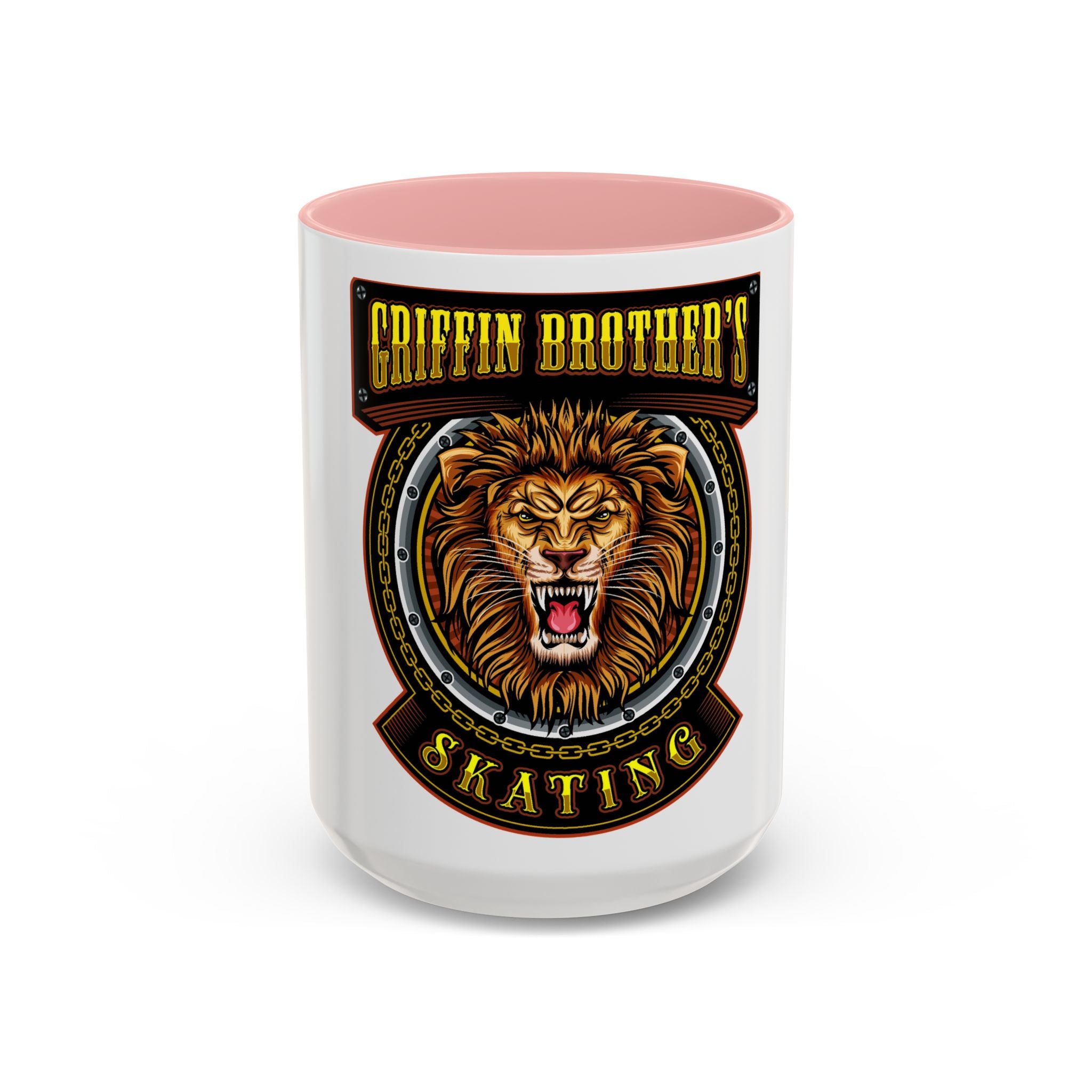 Griffin Brother's Skating Lion Accent Coffee Mug — 11/15oz