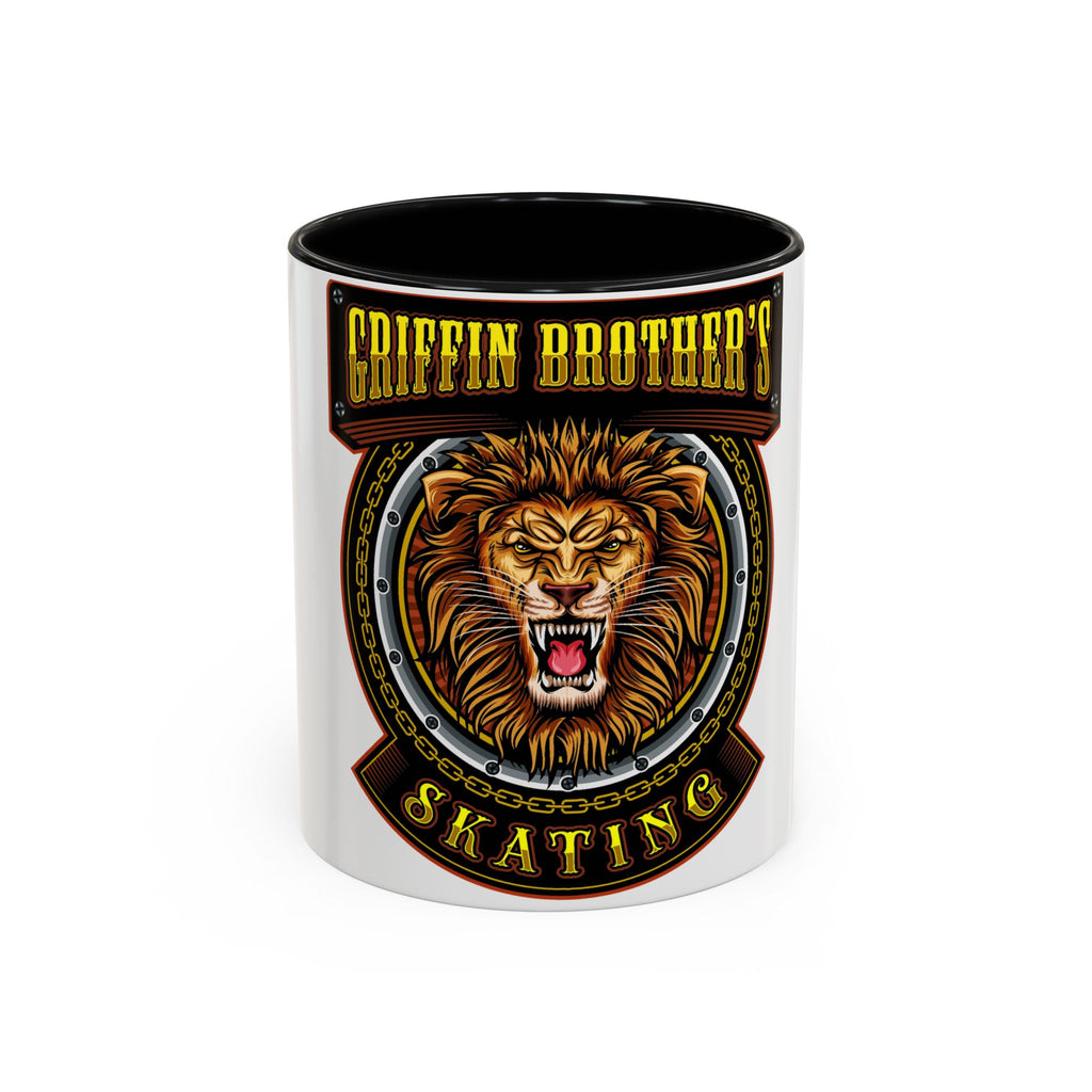 Griffin Brother's Skating Lion Accent Coffee Mug — 11/15oz