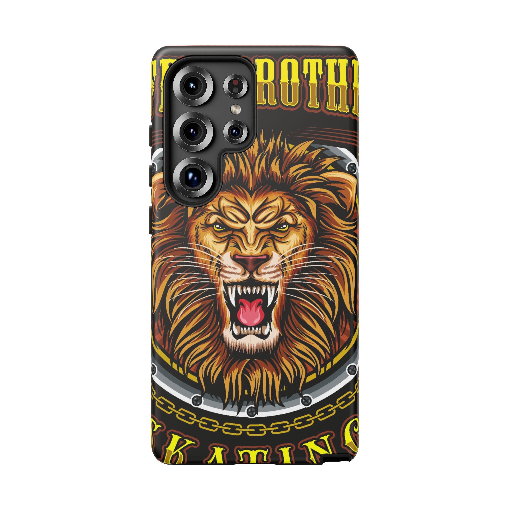 Lion King Tough Cases Phone Case — Fierce Roaring Lion Design, Protective Shockproof Cover
