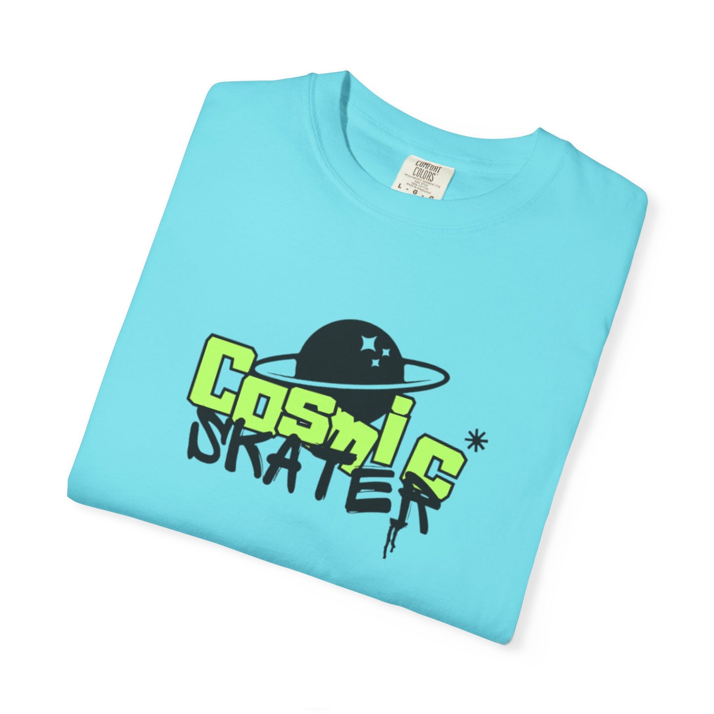 Cosmic Skater Graphic T-Shirt — Planet Skateboard Tee