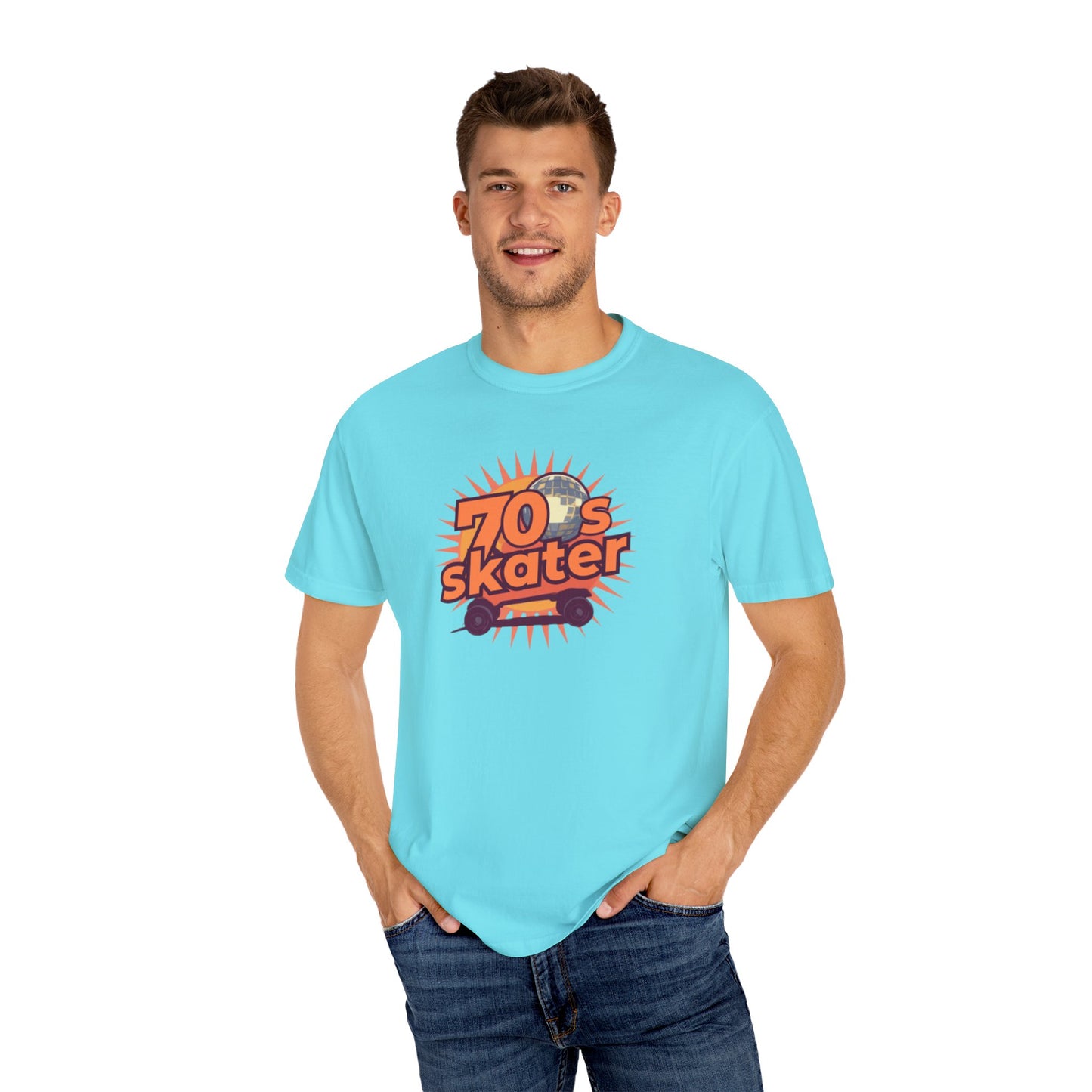 70s Skater T-Shirt — Retro Roller Skate Graphic Tee