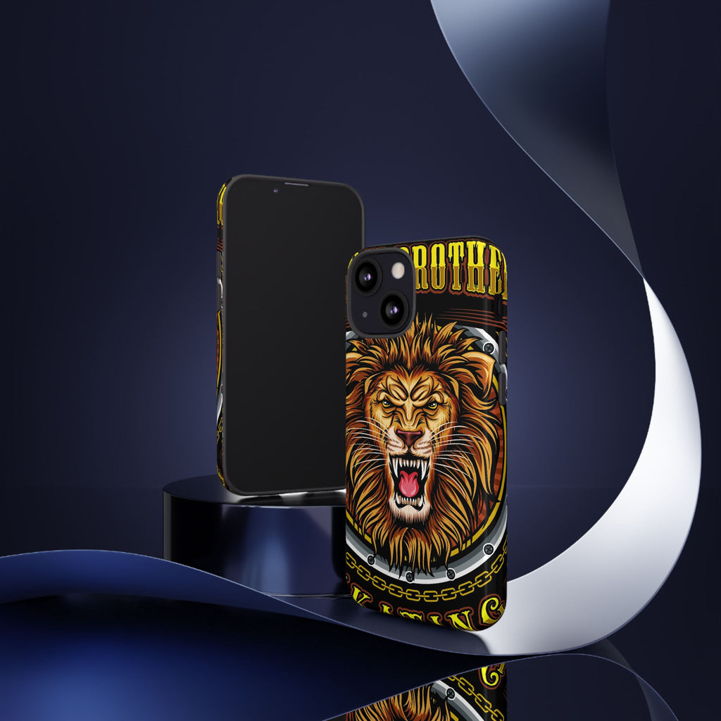 Lion King Tough Cases Phone Case — Fierce Roaring Lion Design, Protective Shockproof Cover