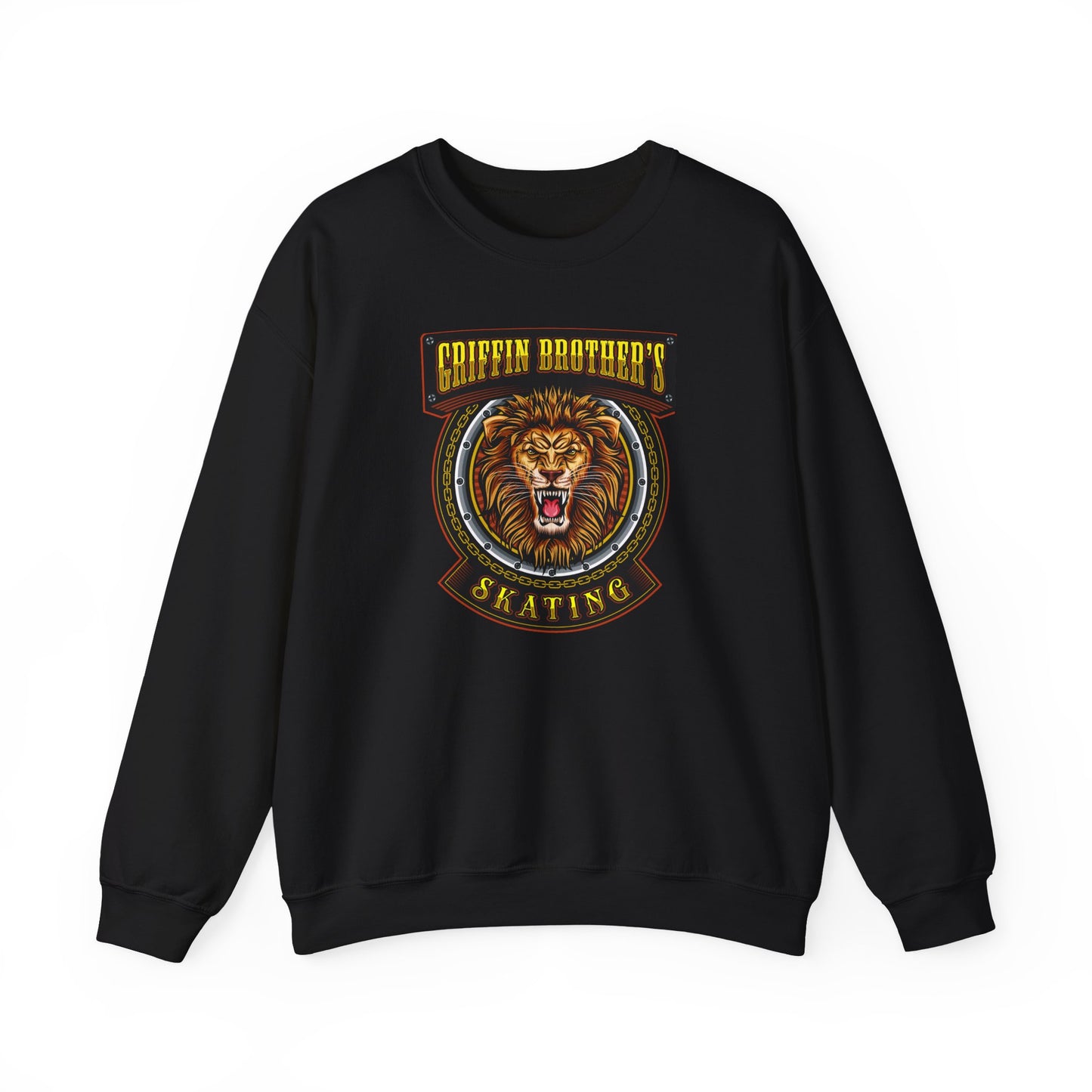Griffin Brothers Skating Lion Crewneck Sweatshirt