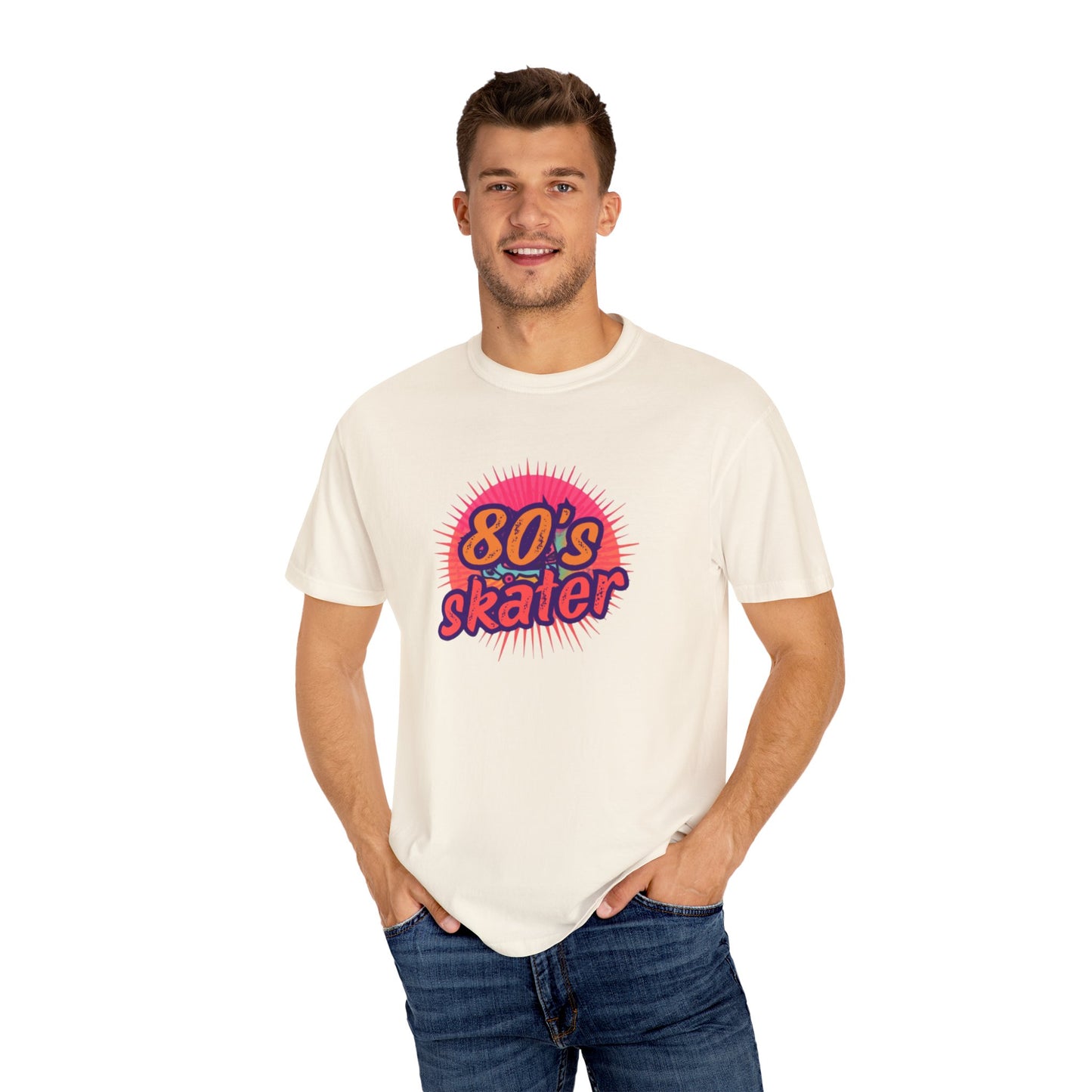 80's Skater T-Shirt — Retro Neon Skateboard Tee