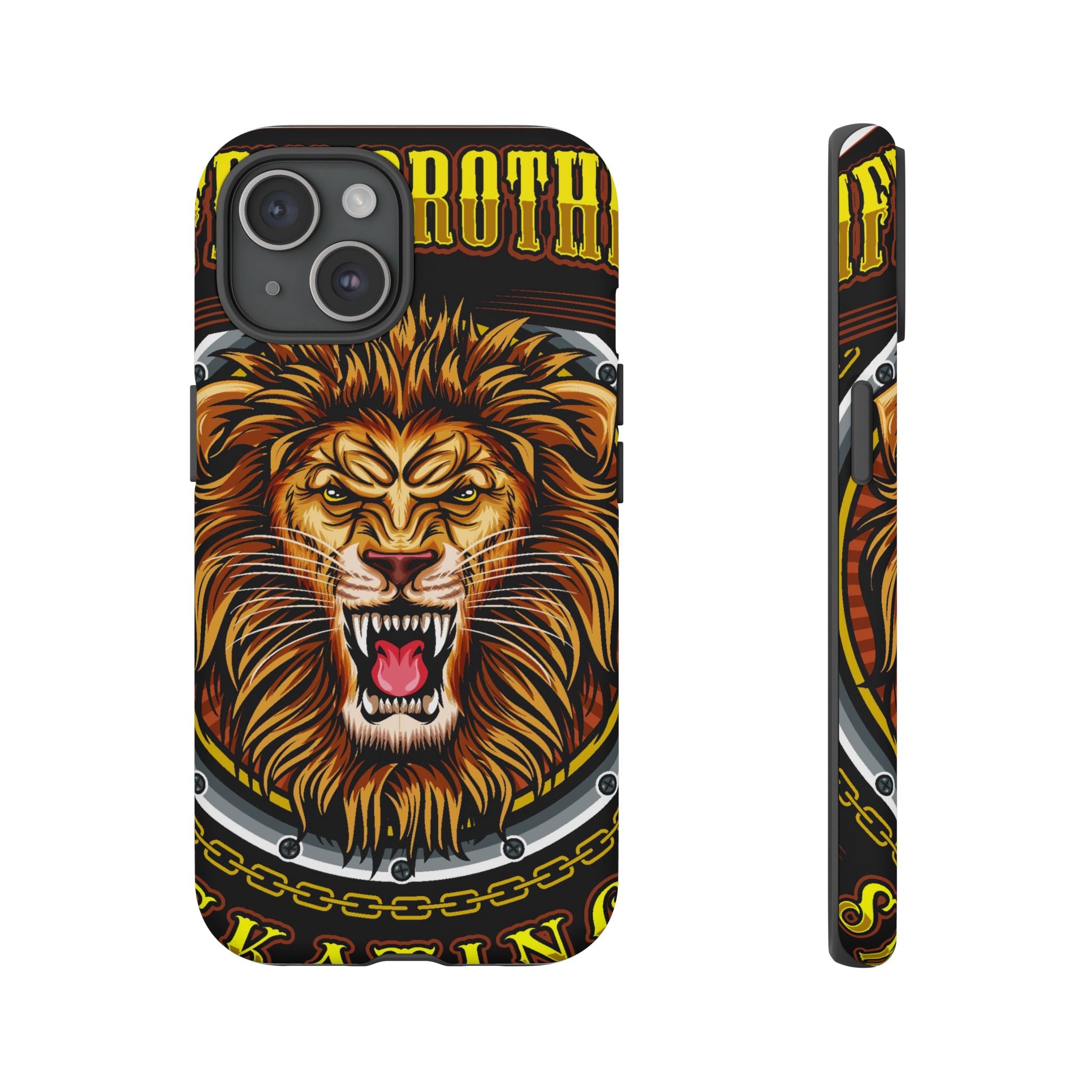 Lion King Tough Cases Phone Case — Fierce Roaring Lion Design, Protective Shockproof Cover