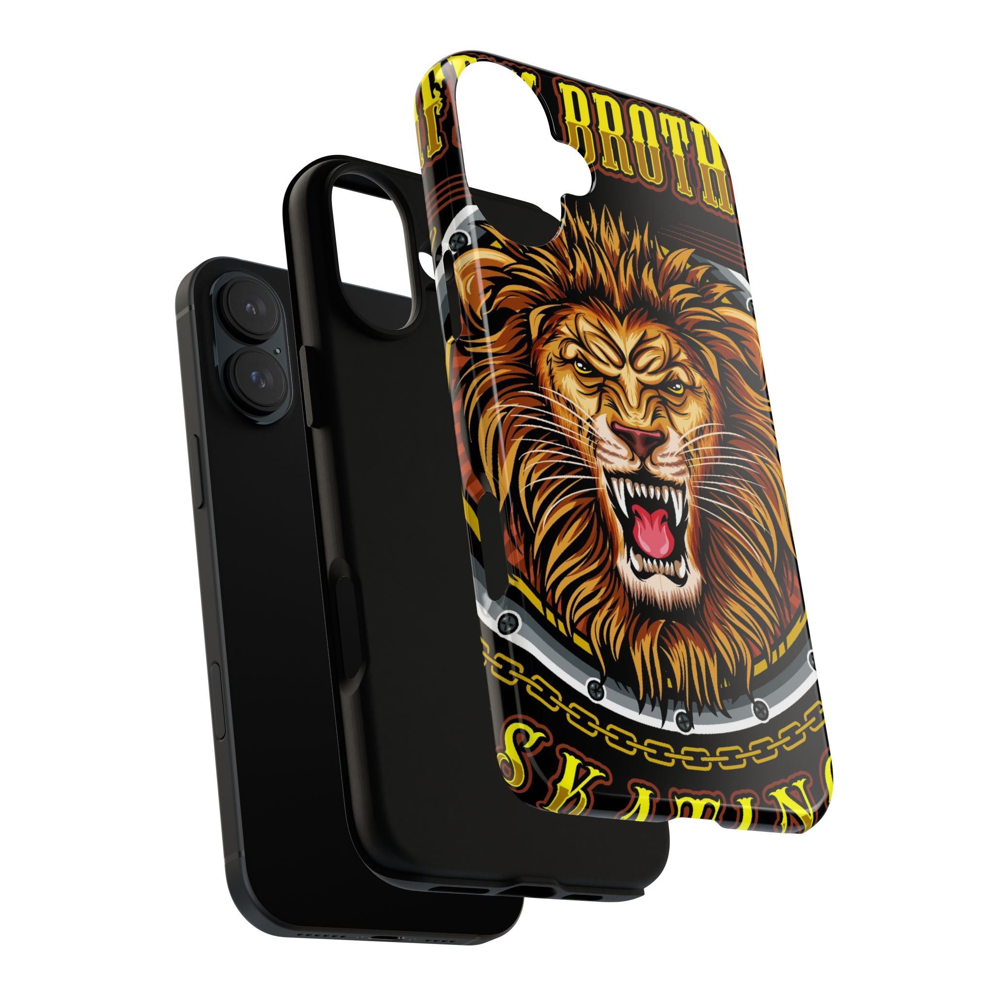Lion King Tough Cases Phone Case — Fierce Roaring Lion Design, Protective Shockproof Cover