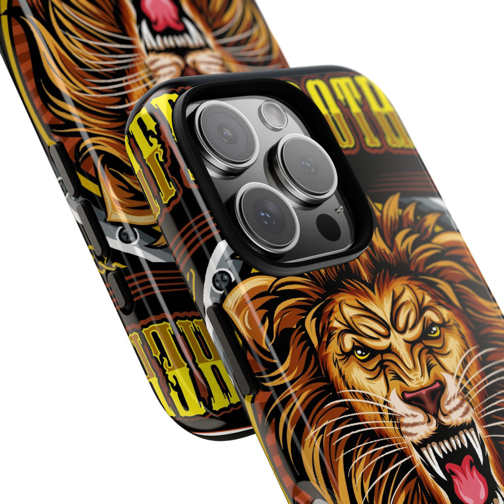 Lion King Tough Cases Phone Case — Fierce Roaring Lion Design, Protective Shockproof Cover