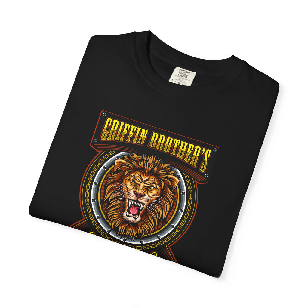 Griffin Brothers Skating Lion T-Shirt — Vintage Skate Crew Tee