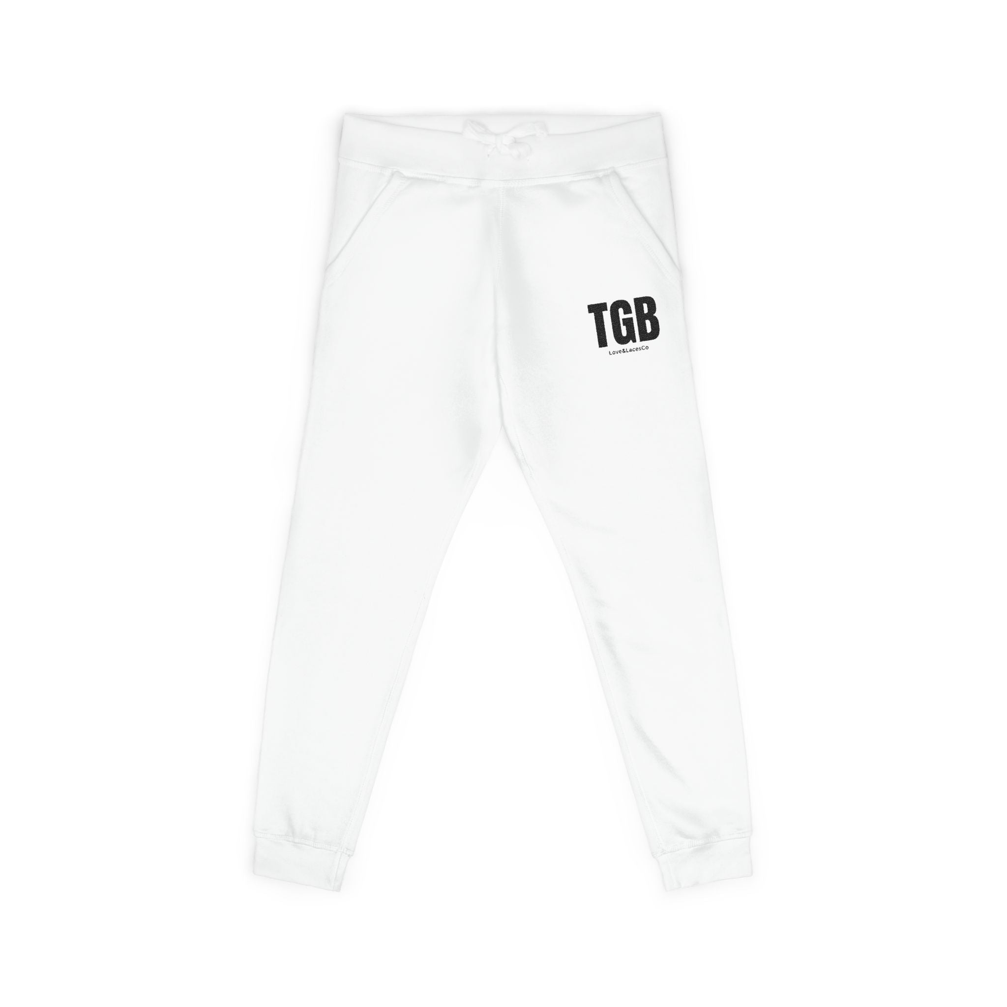 Embroidered 'TGB' Fleece Sweatpants – Cozy Casual Joggers
