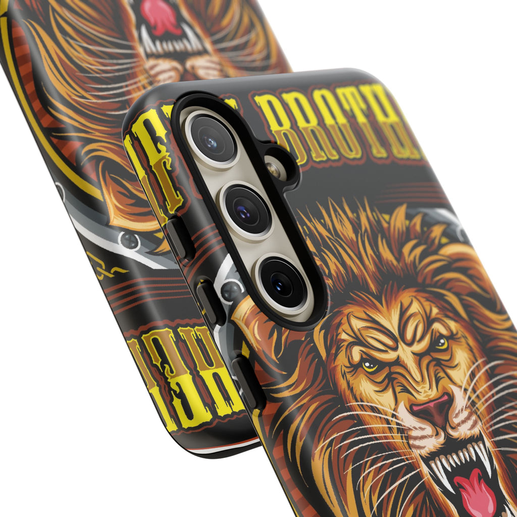 Lion King Tough Cases Phone Case — Fierce Roaring Lion Design, Protective Shockproof Cover