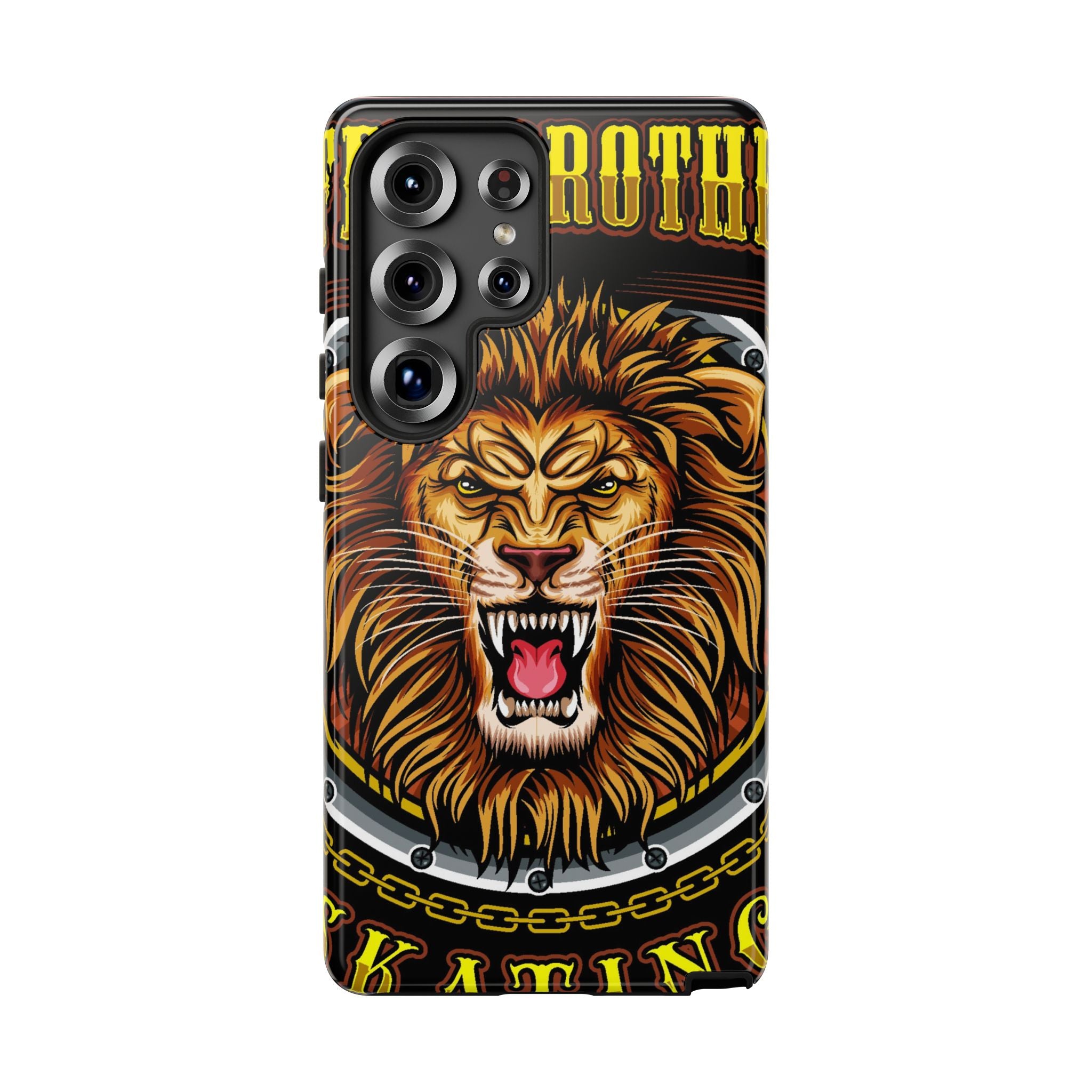 Lion King Tough Cases Phone Case — Fierce Roaring Lion Design, Protective Shockproof Cover