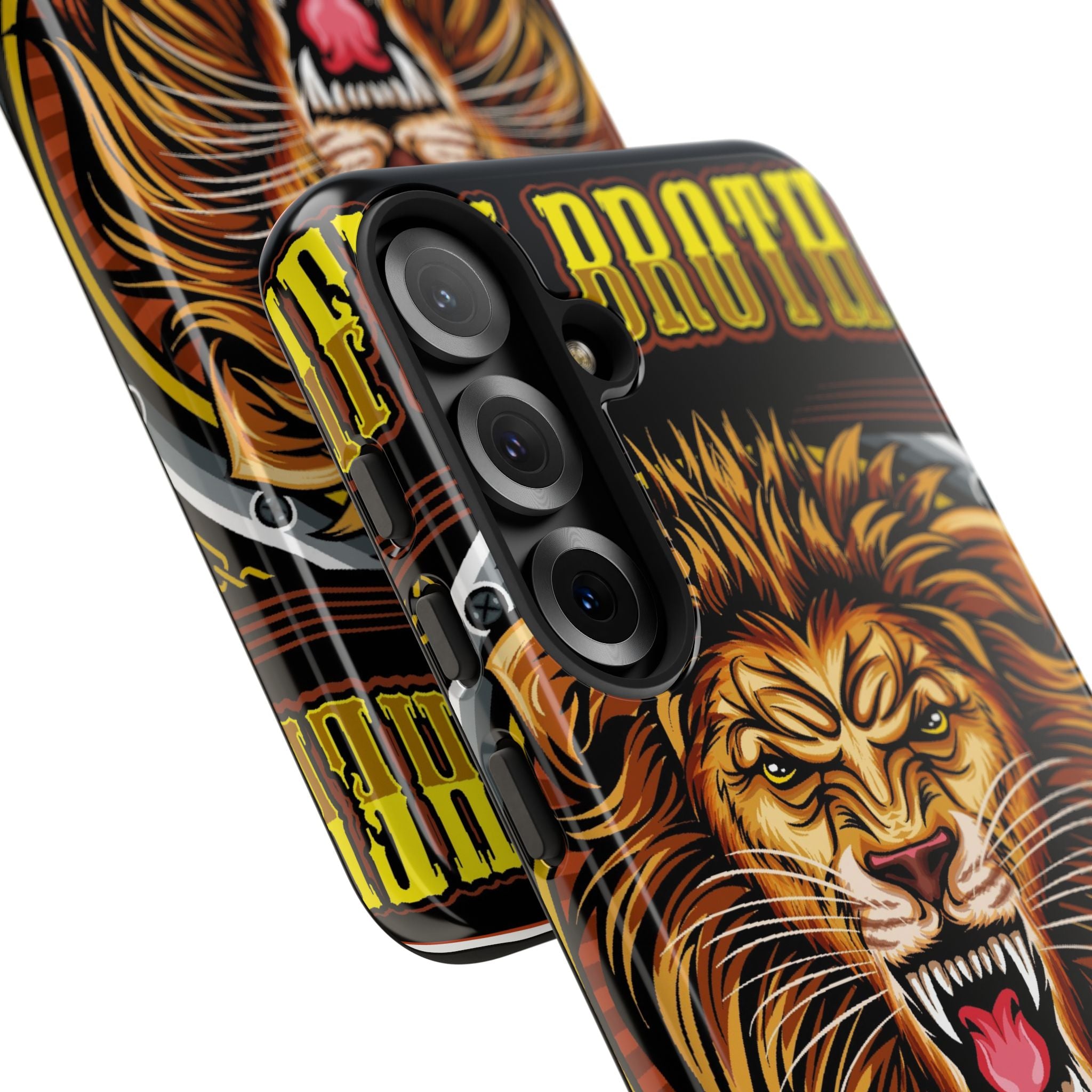 Lion King Tough Cases Phone Case — Fierce Roaring Lion Design, Protective Shockproof Cover