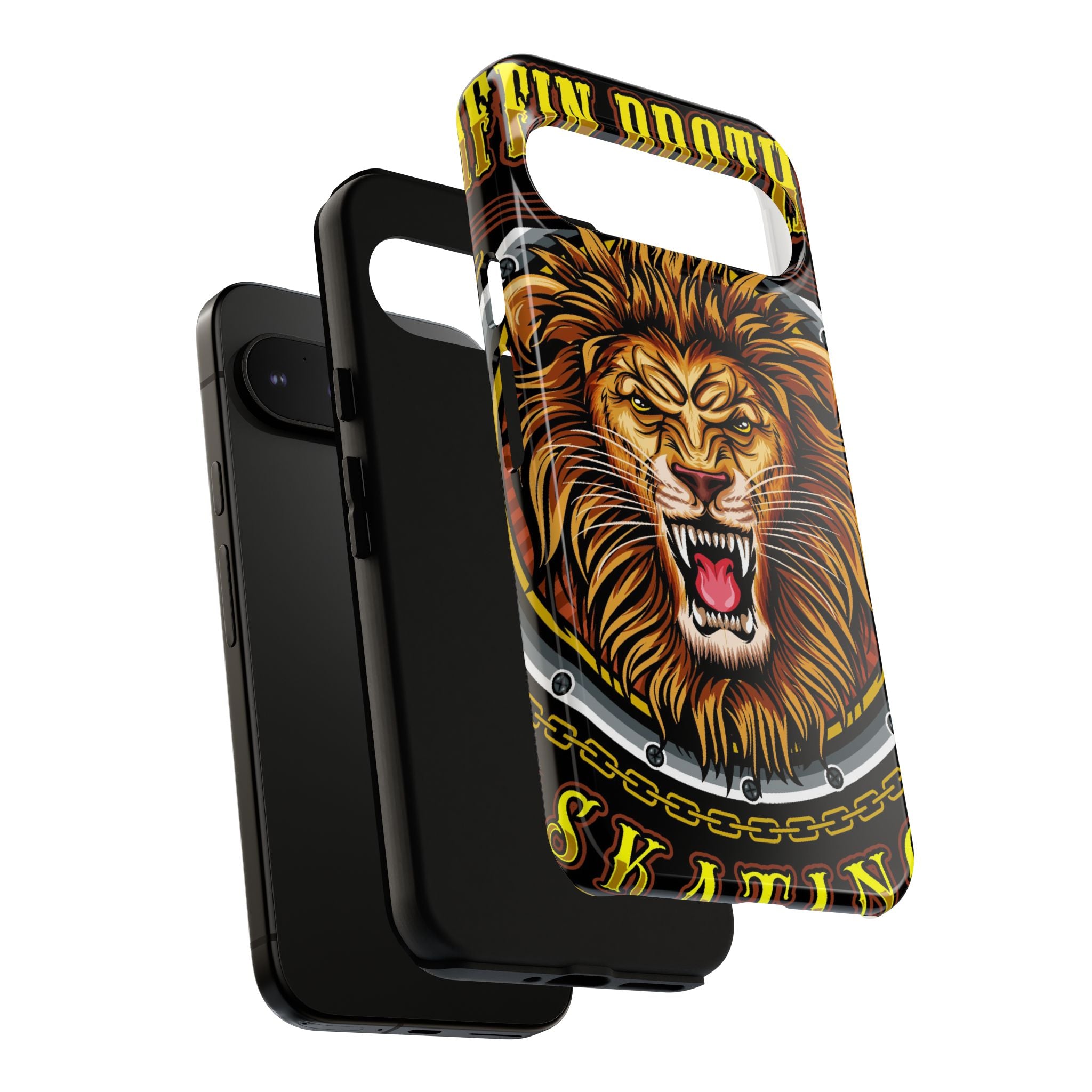 Lion King Tough Cases Phone Case — Fierce Roaring Lion Design, Protective Shockproof Cover