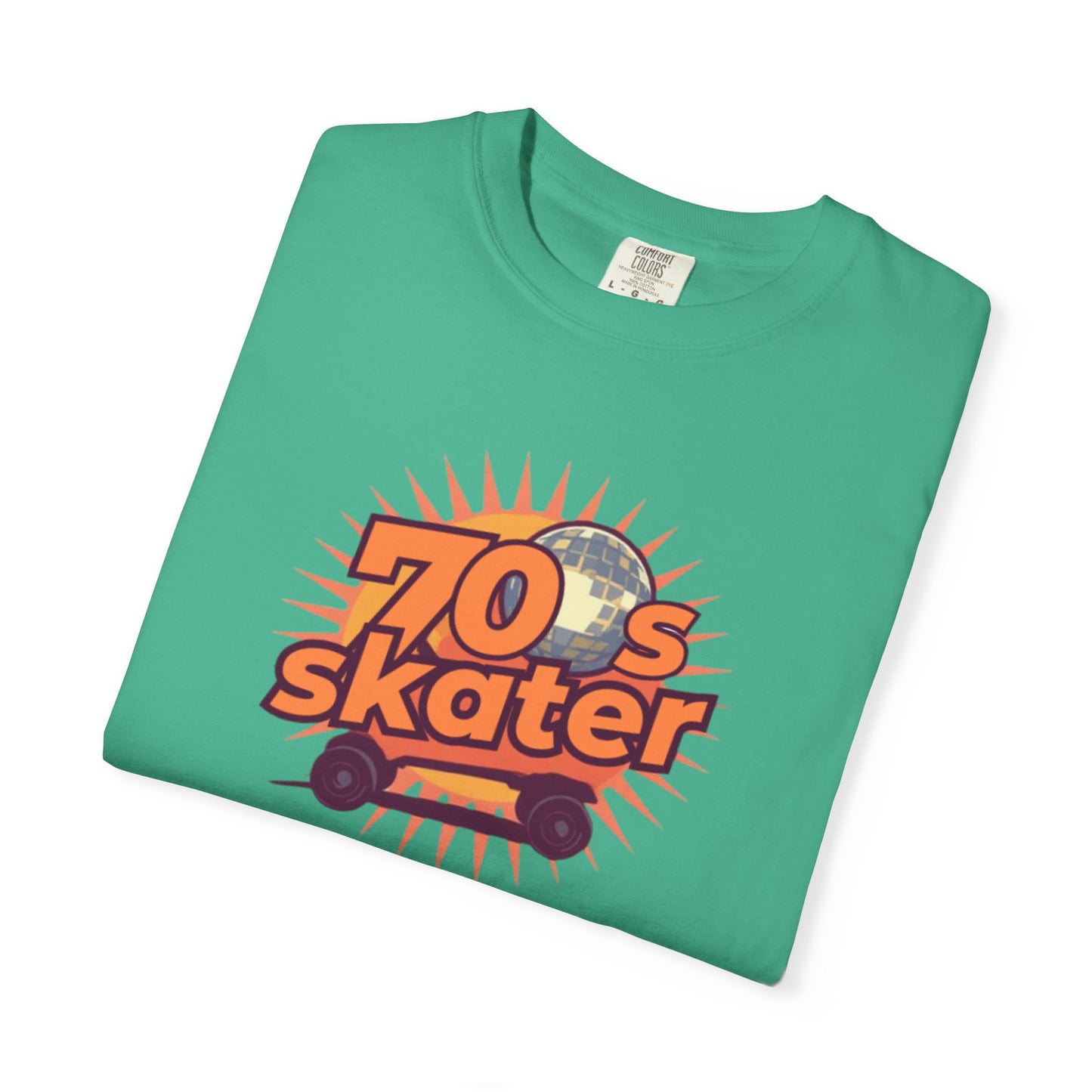 70s Skater T-Shirt — Retro Roller Skate Graphic Tee