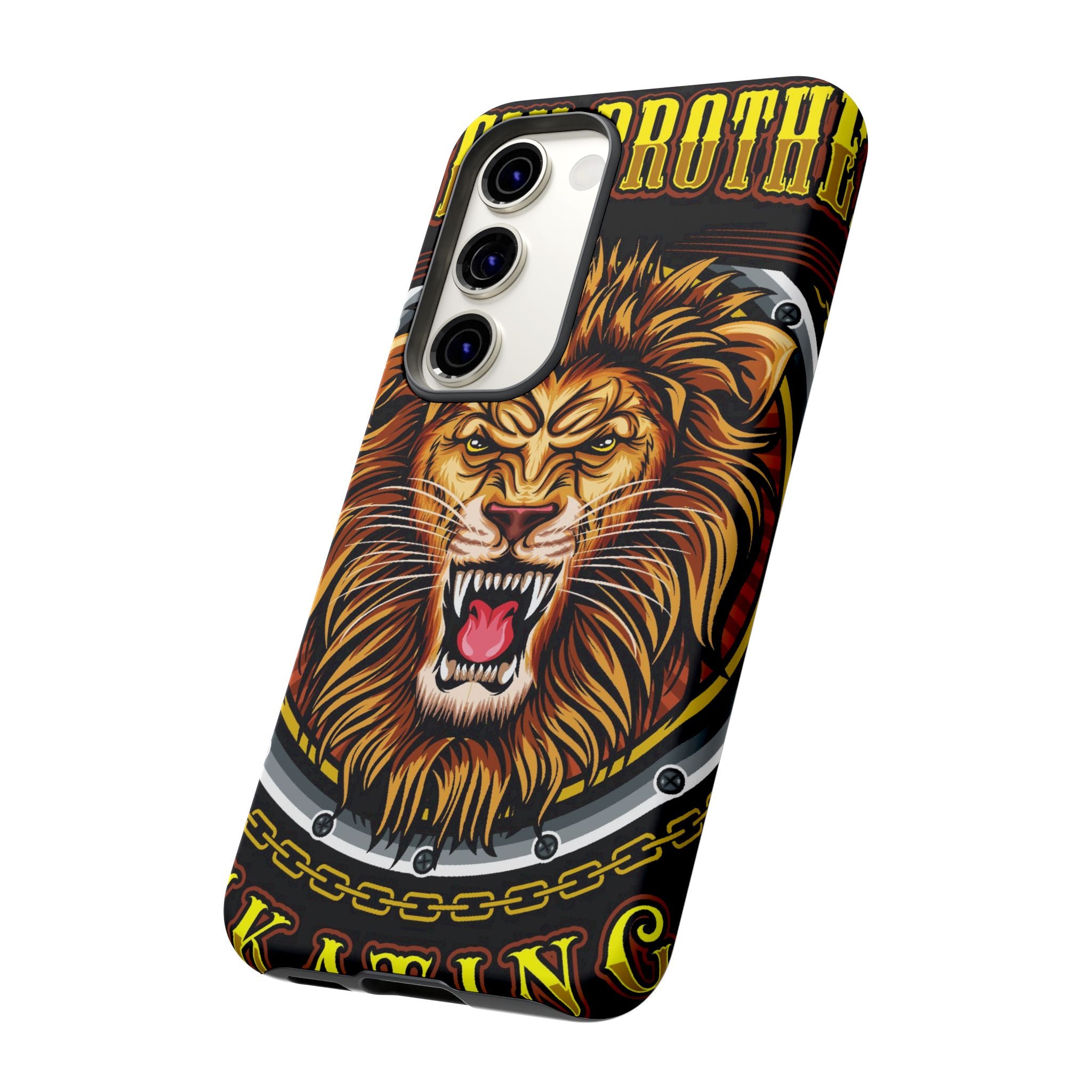 Lion King Tough Cases Phone Case — Fierce Roaring Lion Design, Protective Shockproof Cover