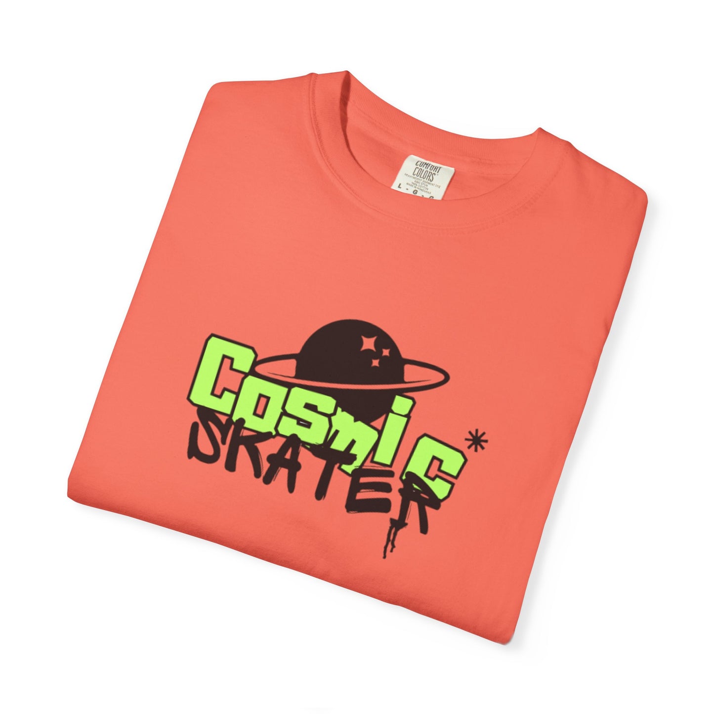 Cosmic Skater Graphic T-Shirt — Planet Skateboard Tee