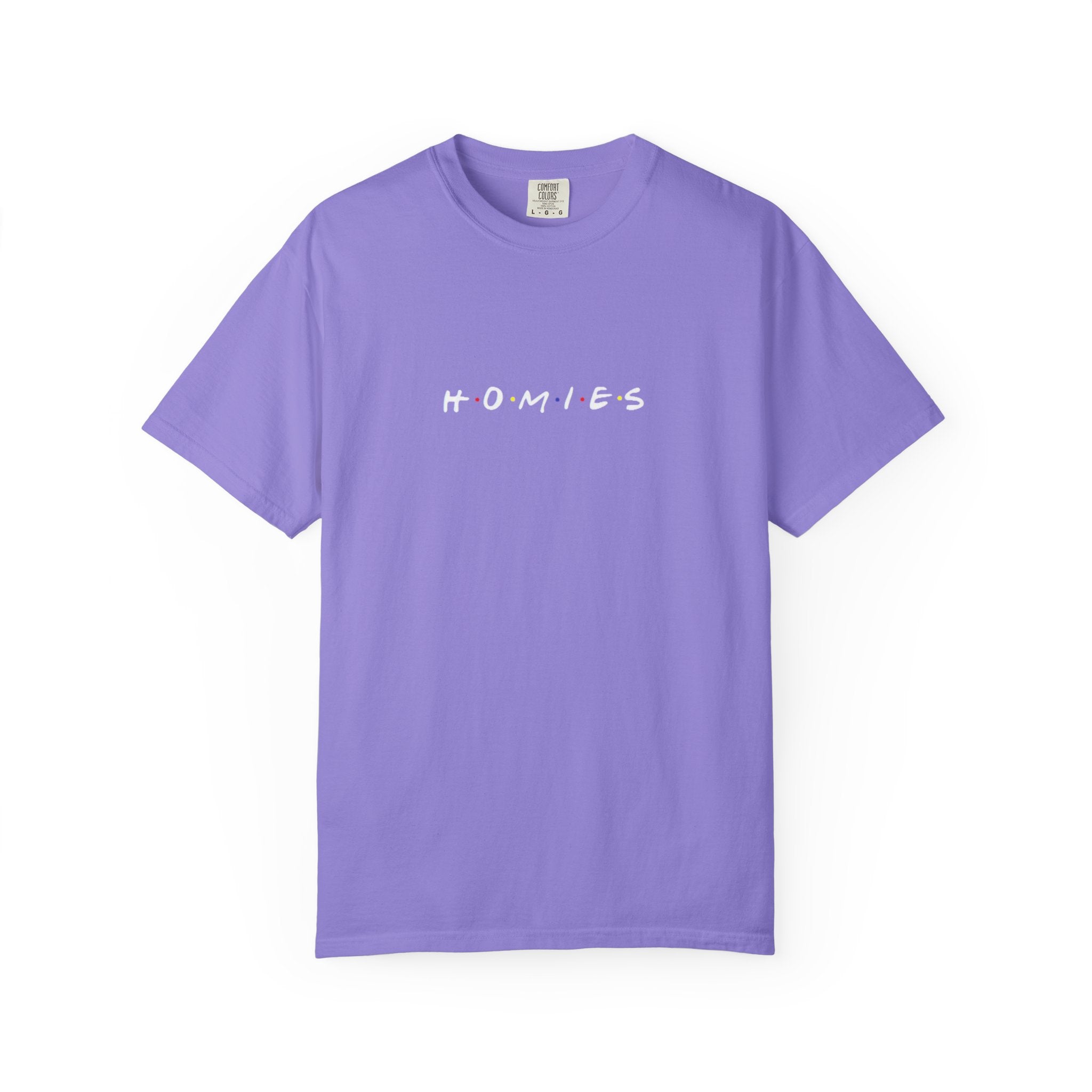Homies Graphic T-Shirt — Casual Vintage-Inspired Tee for Friends & Streetwear
